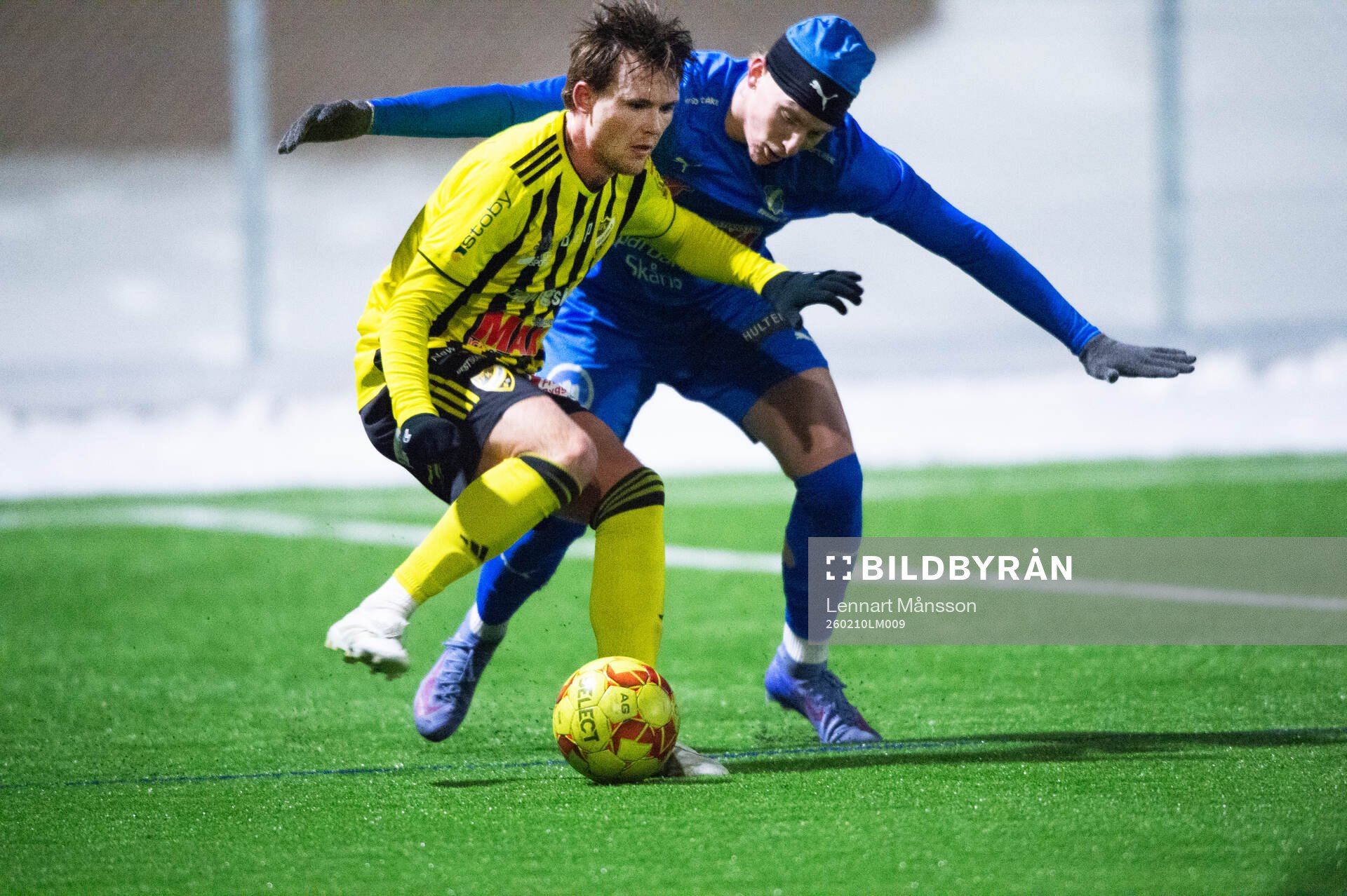 IFK Hässleholms Viggo Sigfridsson i träningsmatchen