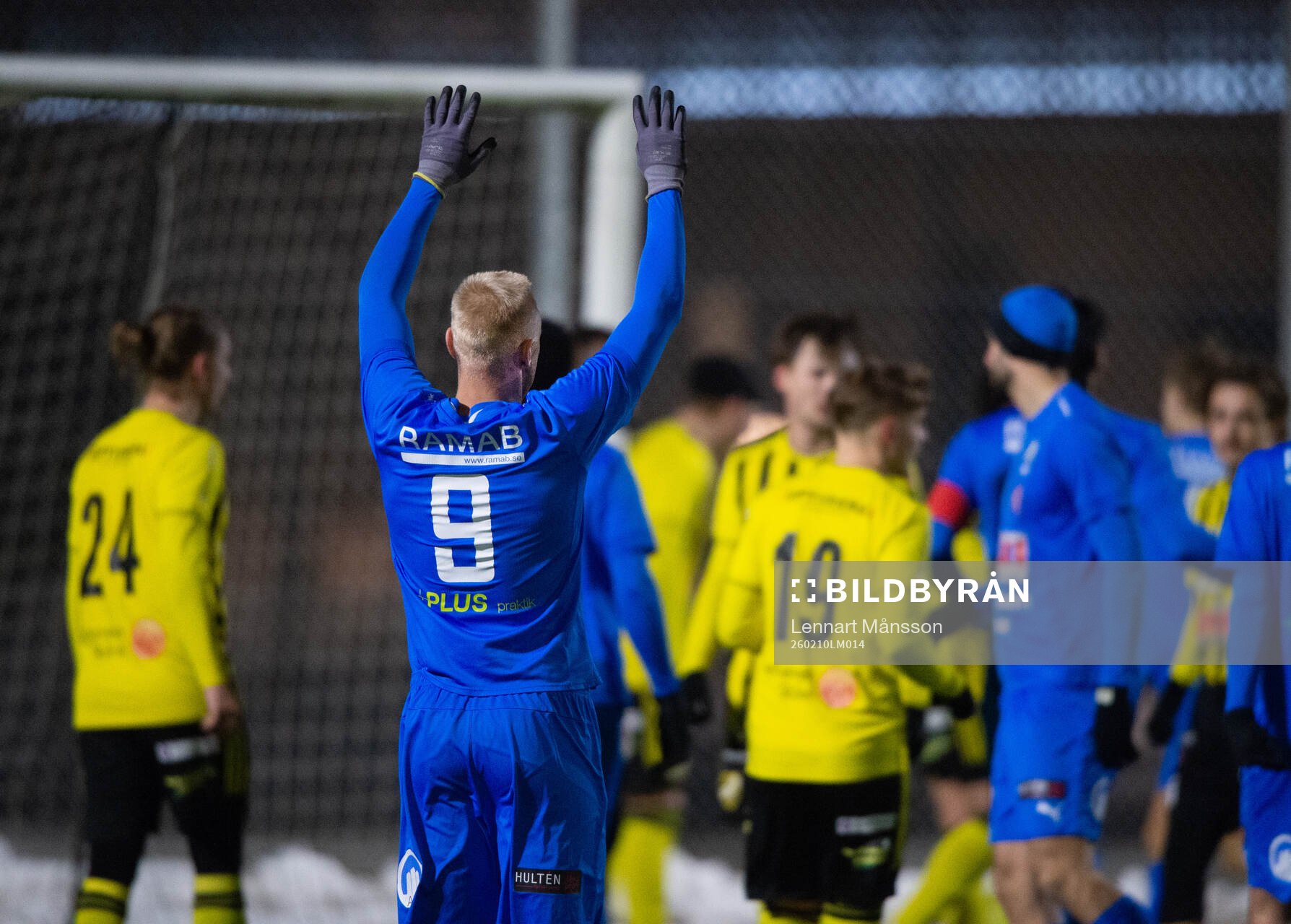 Nosabys Alexander Sjöström i träningsmatchen mellan IFK