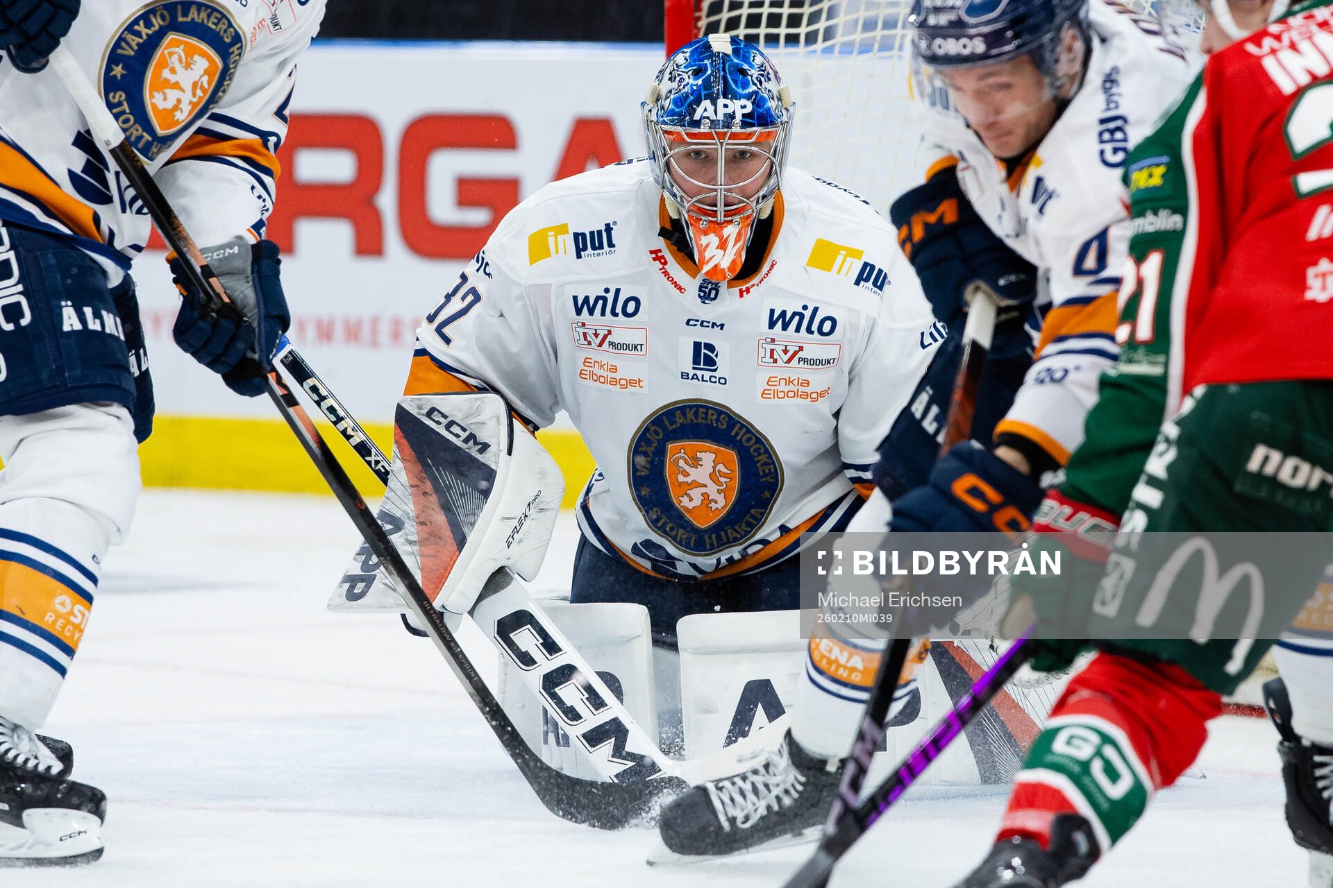 Växjös målvakt Ludvig Persson