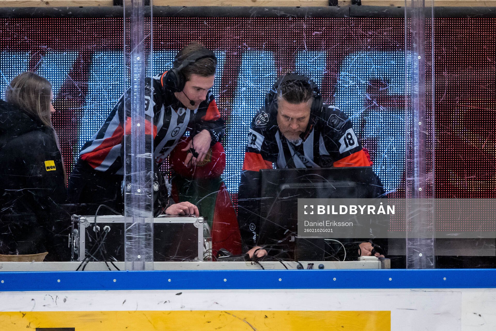 Domare Filip Eriksson och Domare Mikael Nord