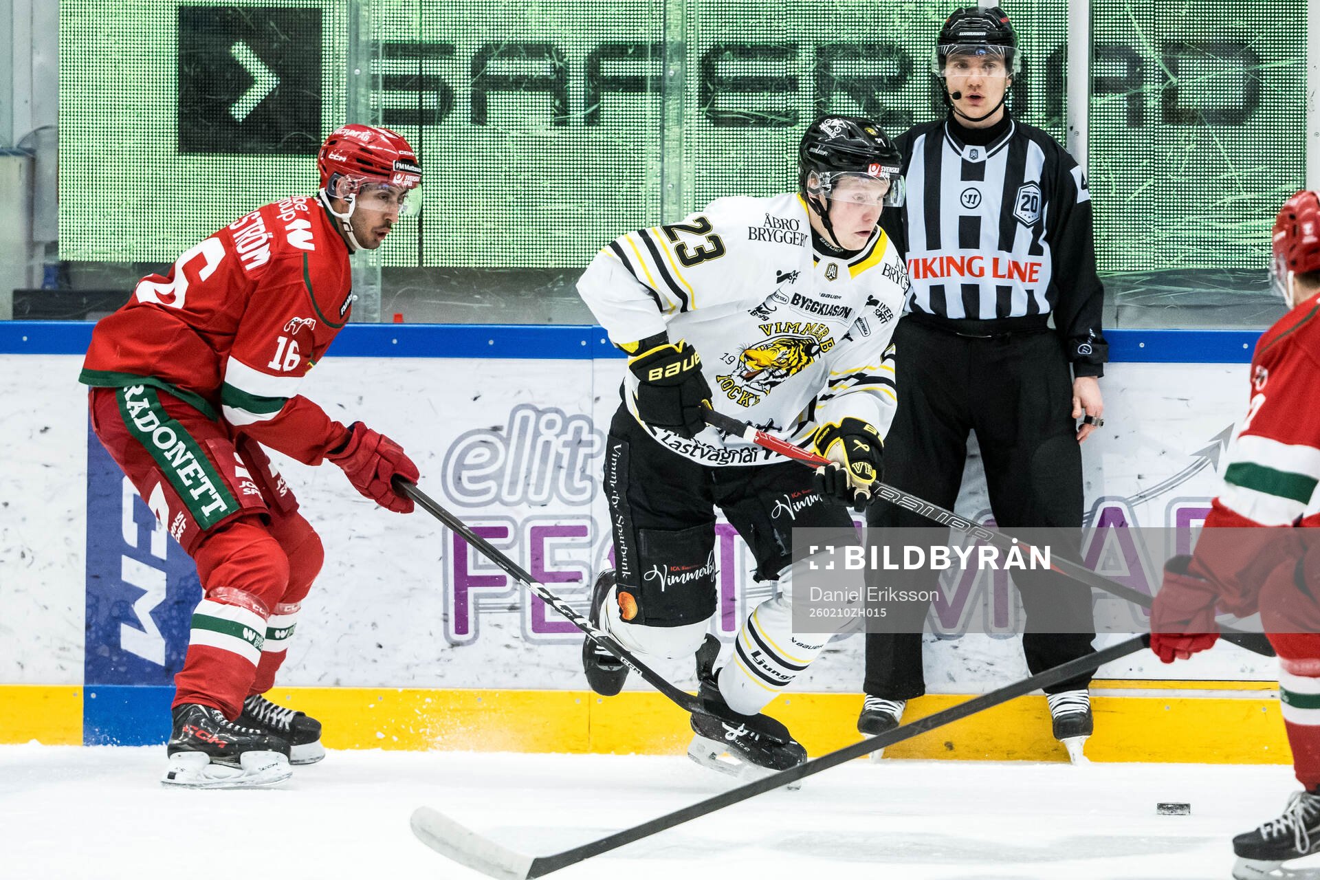Moras Marcus Karlström och Vimmerbys Hugo Orrsten