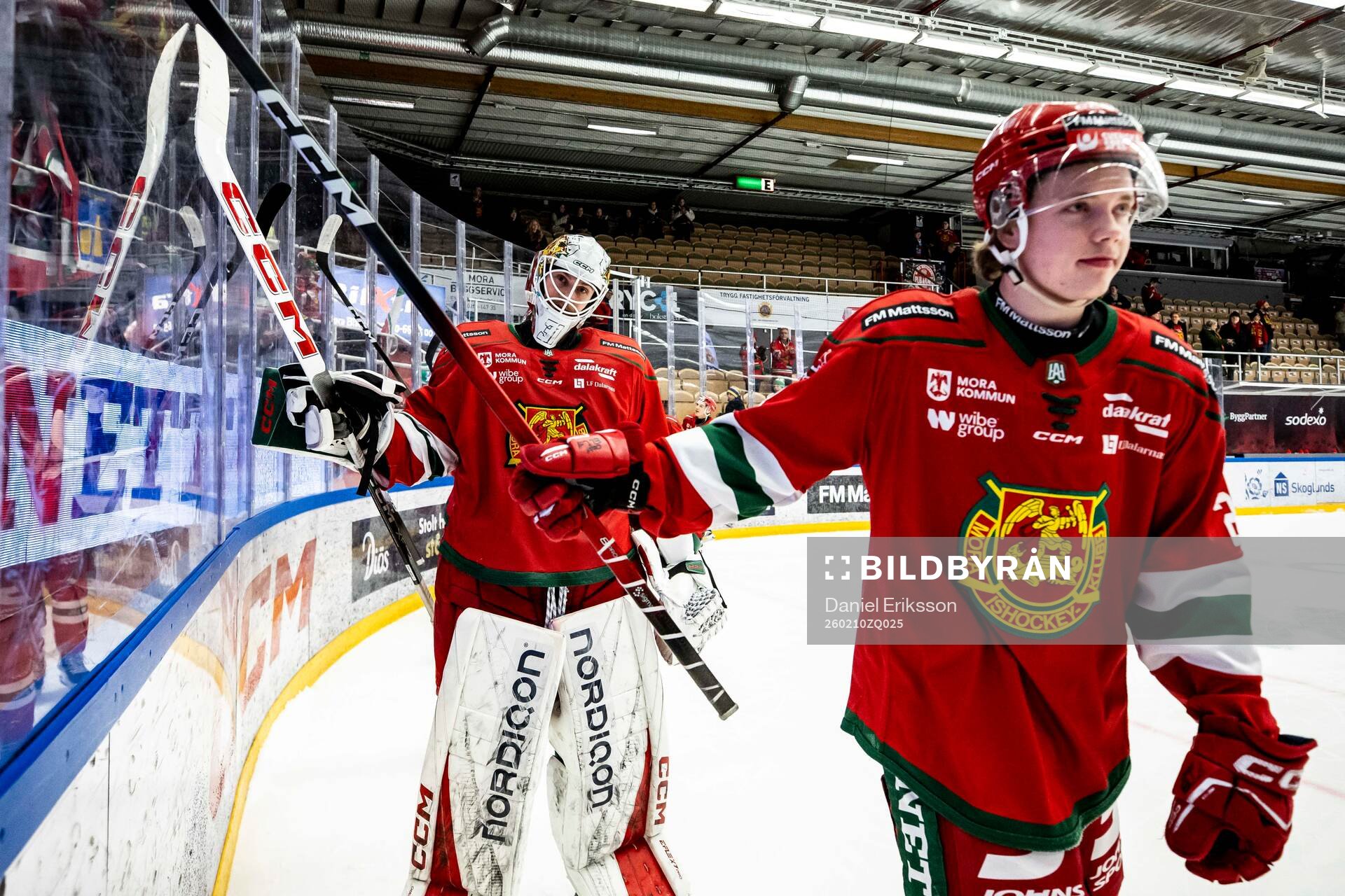 Moras målvakt Marcus Hellgren Smed jublar