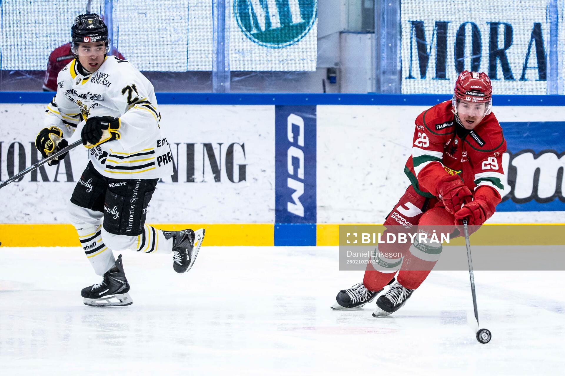 Vimmerbys Isak Hansen och Moras Connor Maceachern