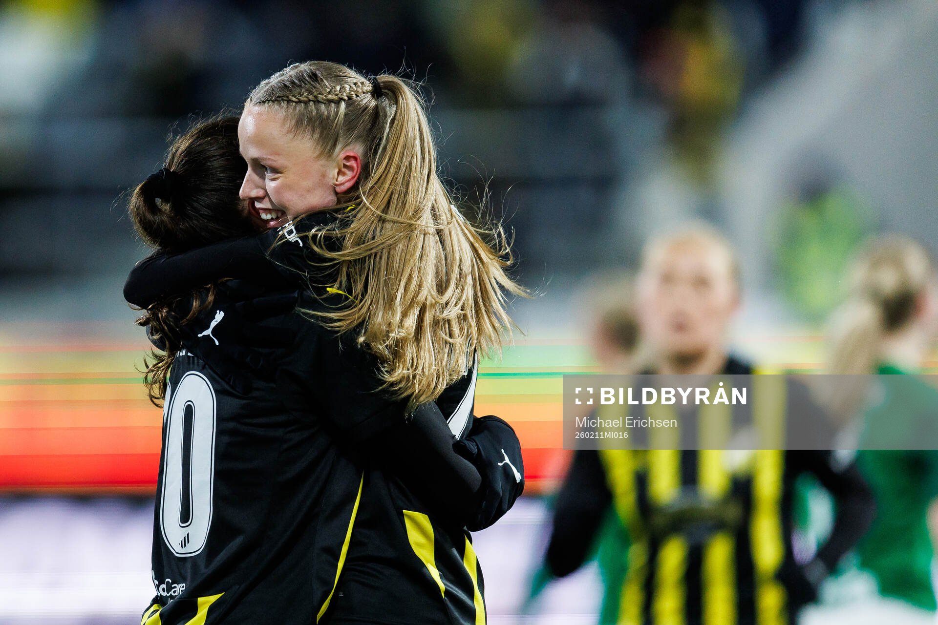 Thelma Karen Palmadottir of Häcken celebrates with Helena