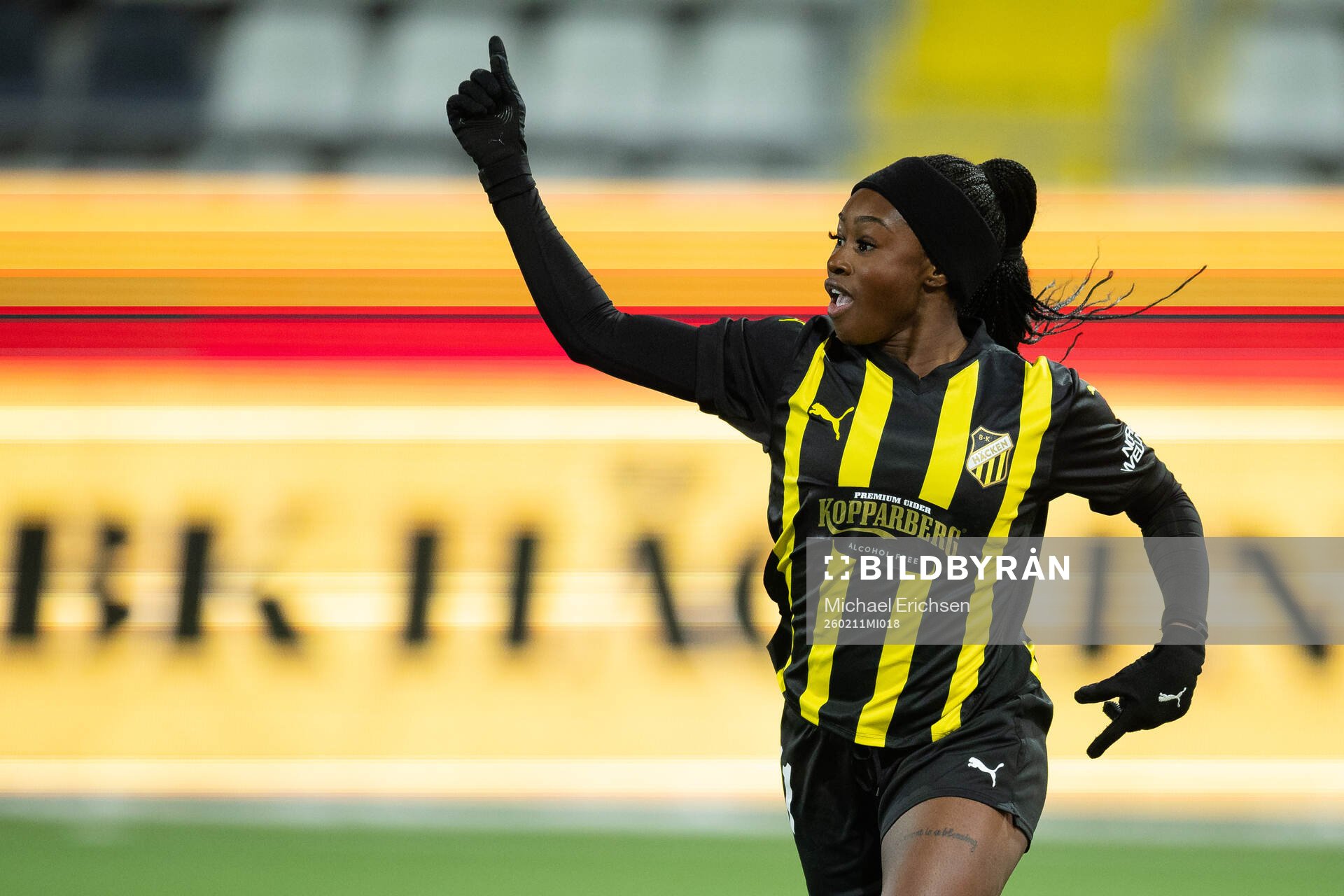 Monica Jusu Bah of Häcken celebrates