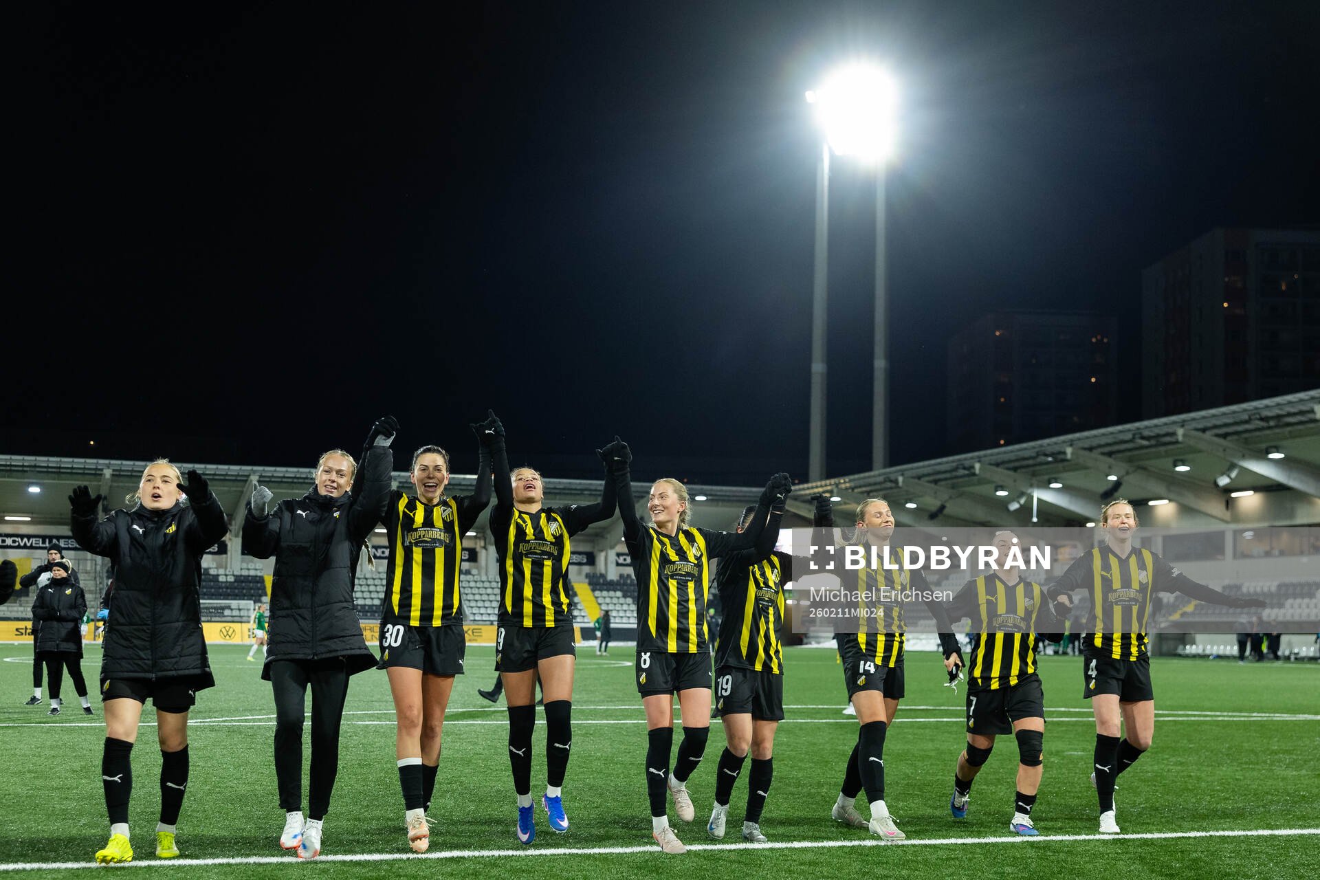 Players of Häcken celebrate
