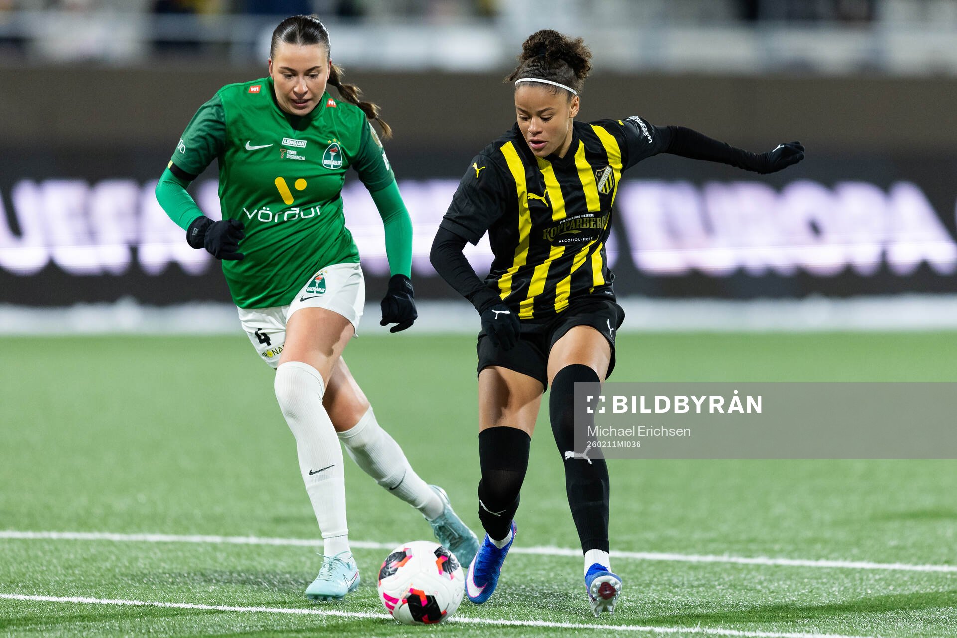 Elin Helena Karlsdottir of Breidablik and Felicia Schröder