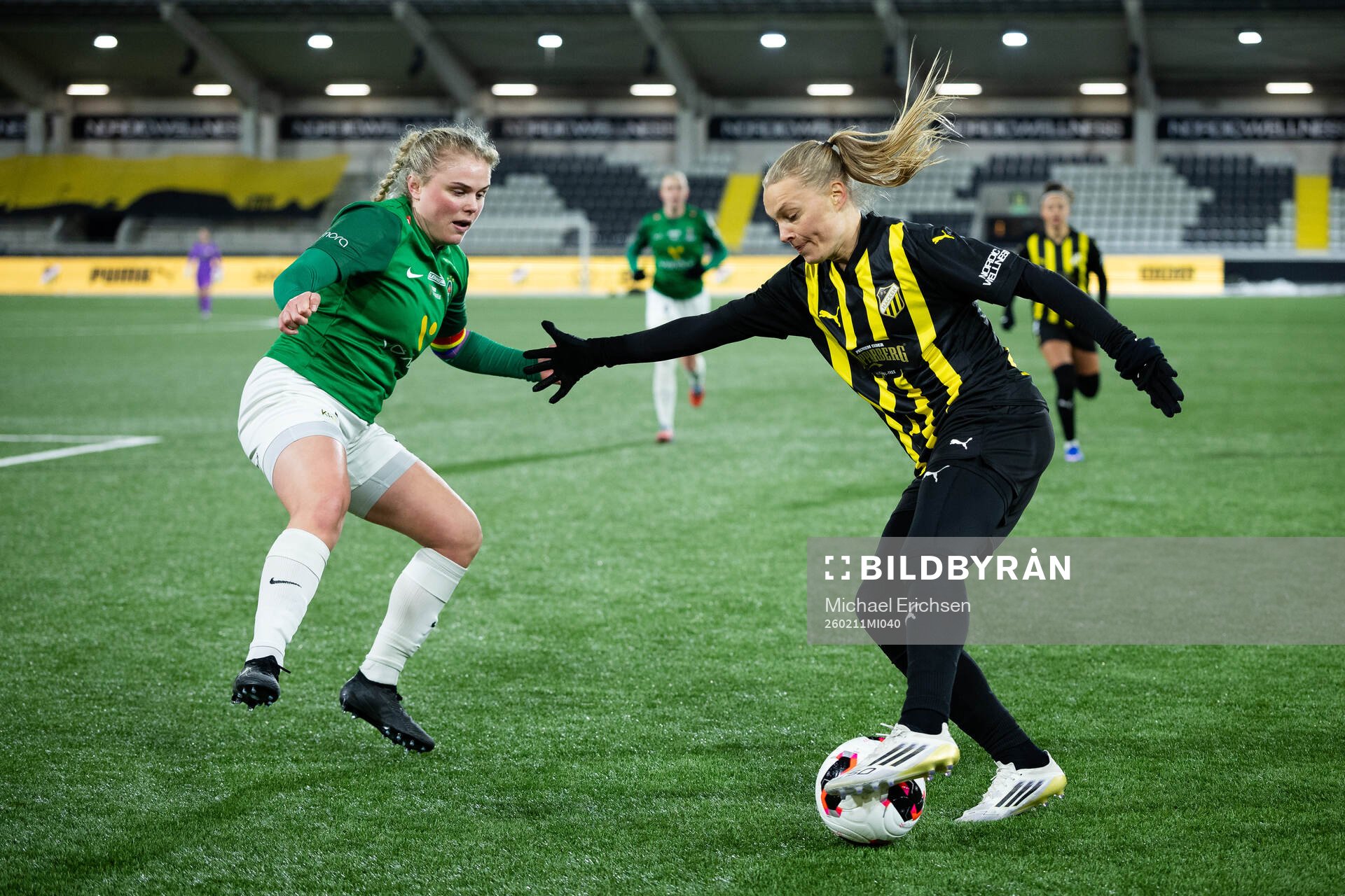 Elin Helena Karlsdottir of Breidablik and Stine Sandbech of