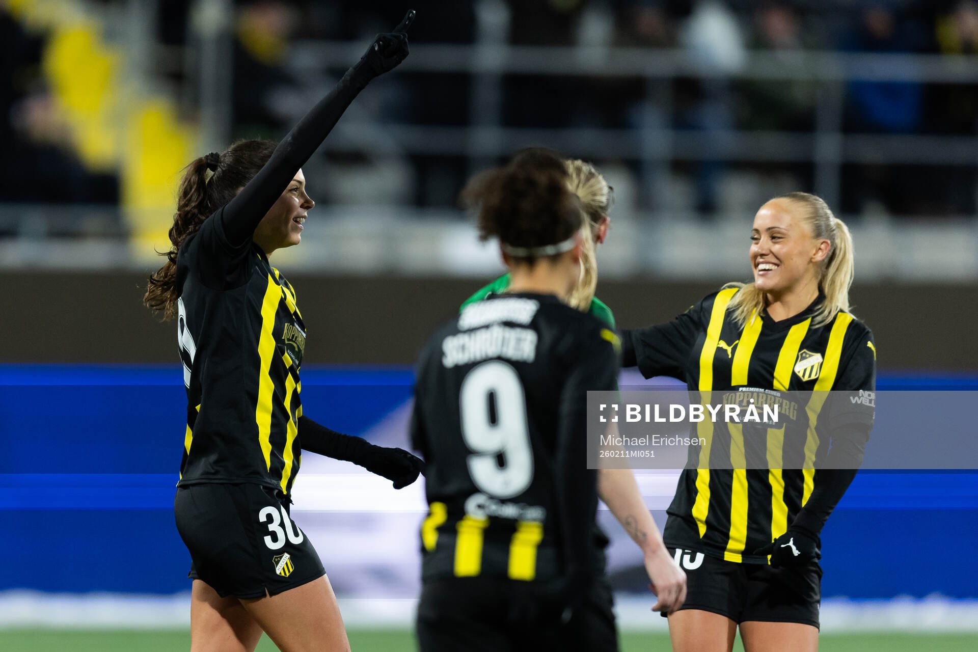 Helena Sampaio of Häcken celebrates