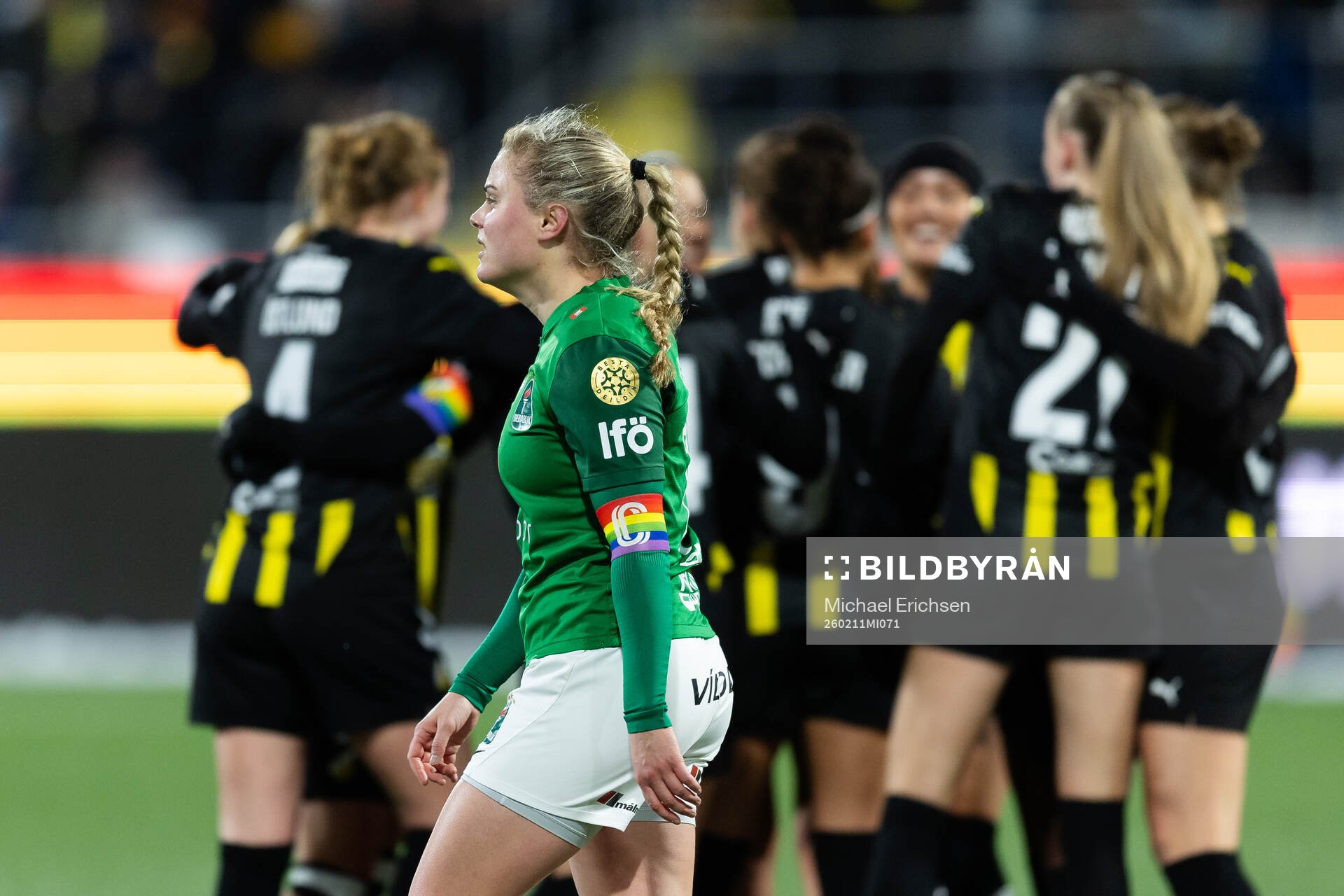 Agla Maria Albertsdottir of Breidablik looks dejected