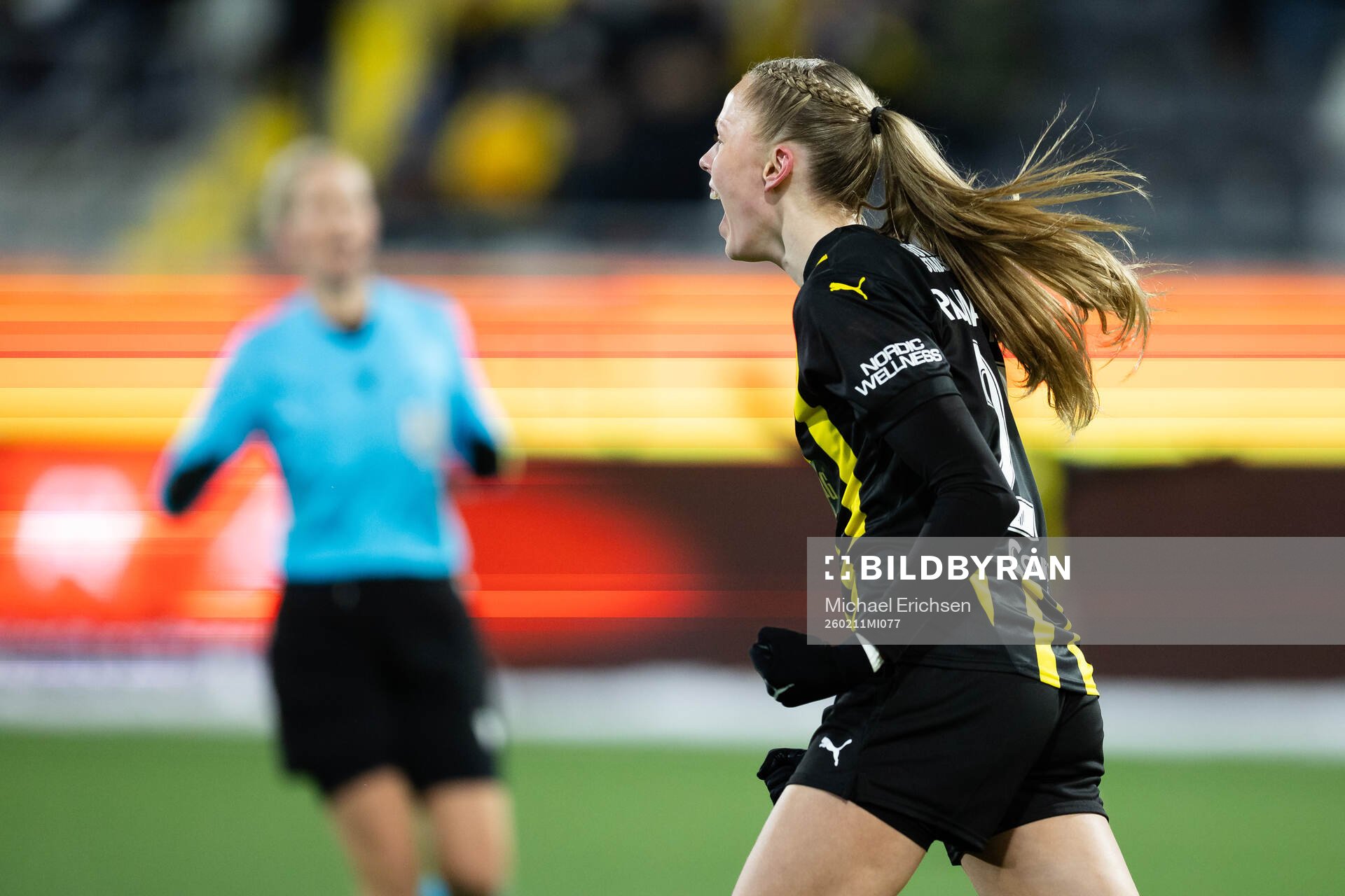 Thelma Karen Palmadottir of Häcken celebrates