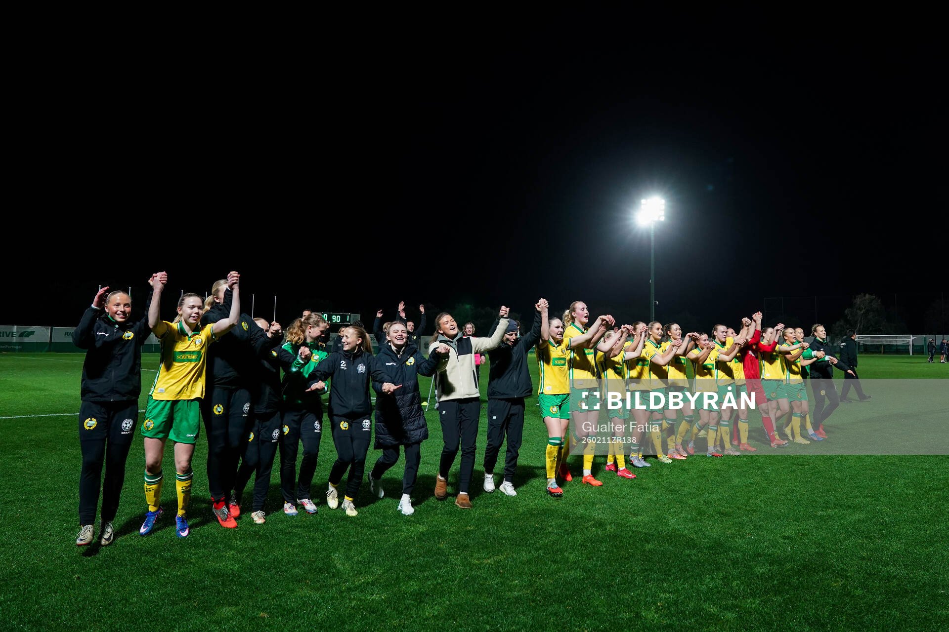 Players of Hammarby celebrate