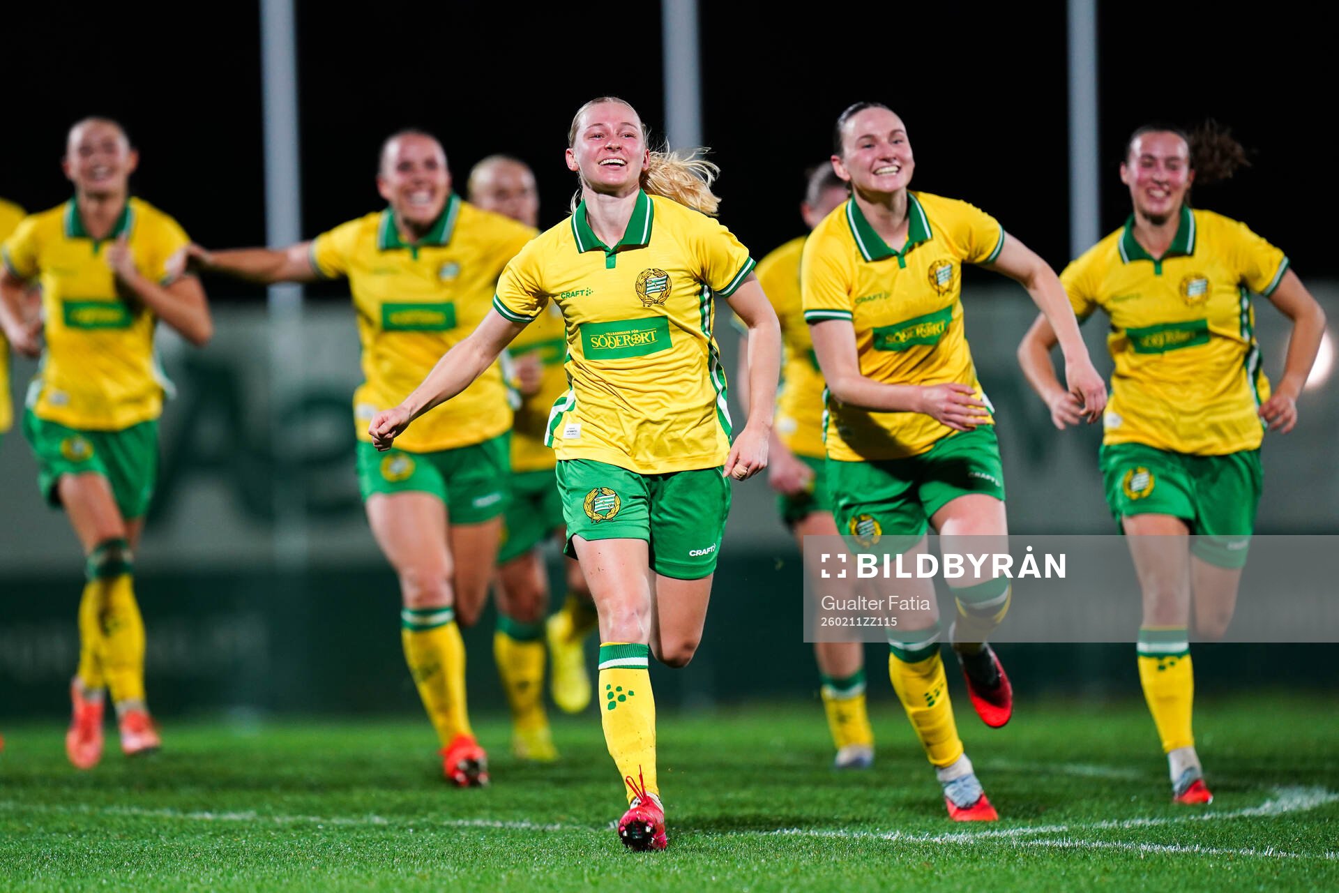 Emilie Joramo of Hammarby celebrates