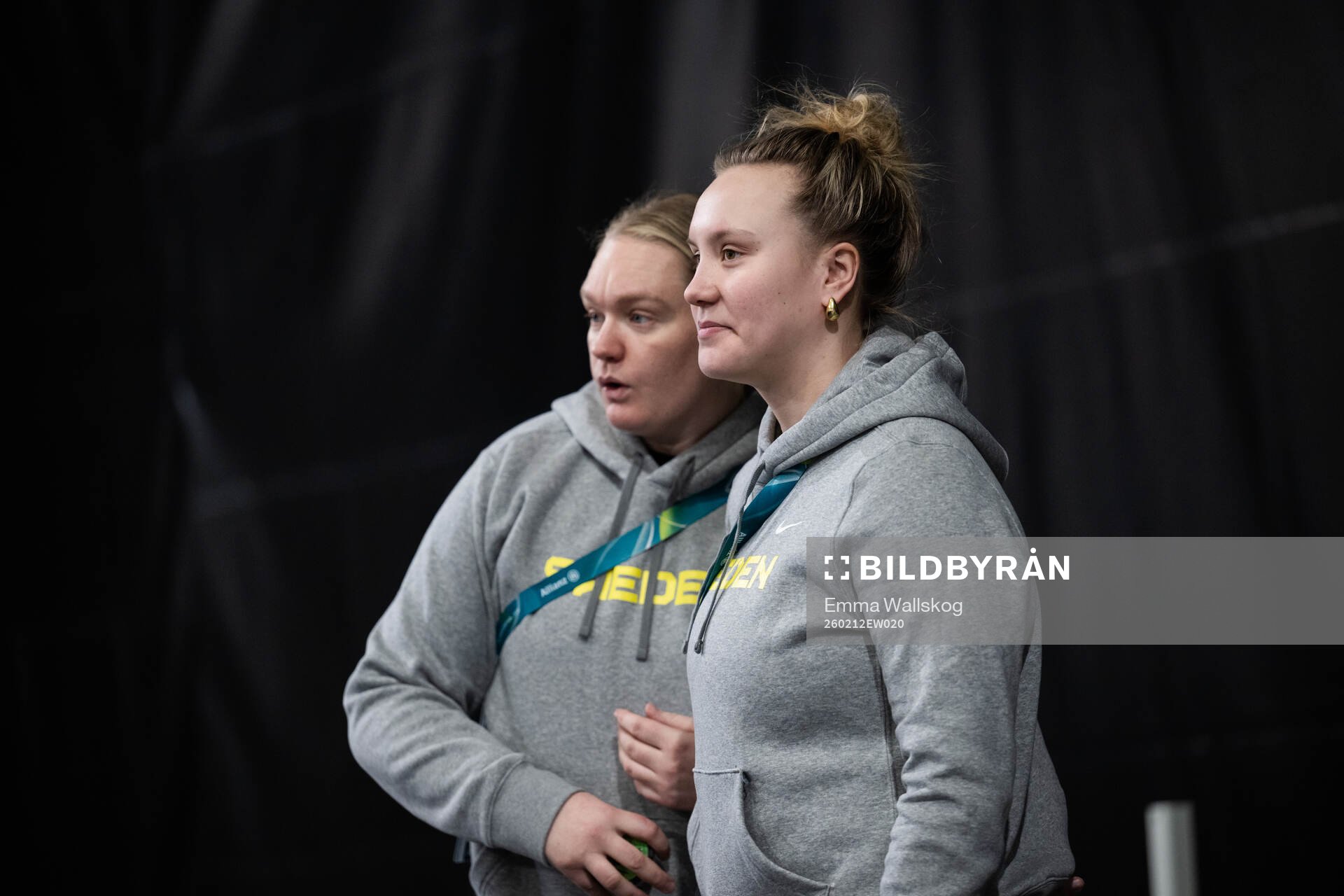 Jenna Raunio of Sweden watches from the sideline at a ice