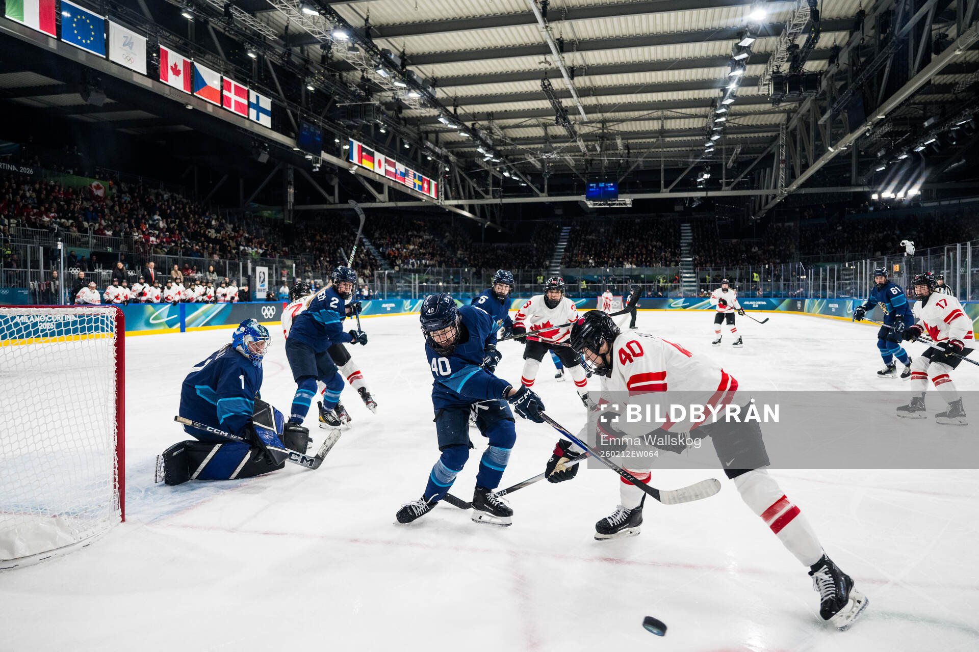 Noora Tulus of Finland and Blayre Turnbull of Canada in the