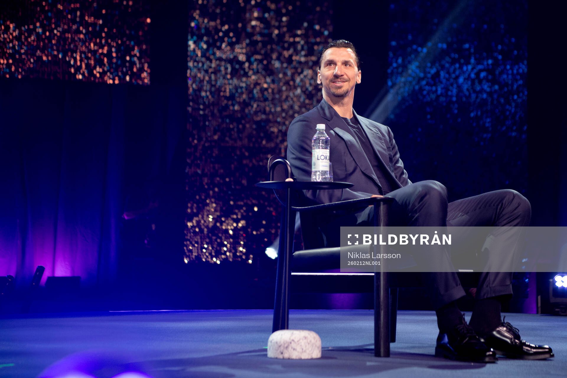 Former football player Zlatan Ibrahimovic speaks