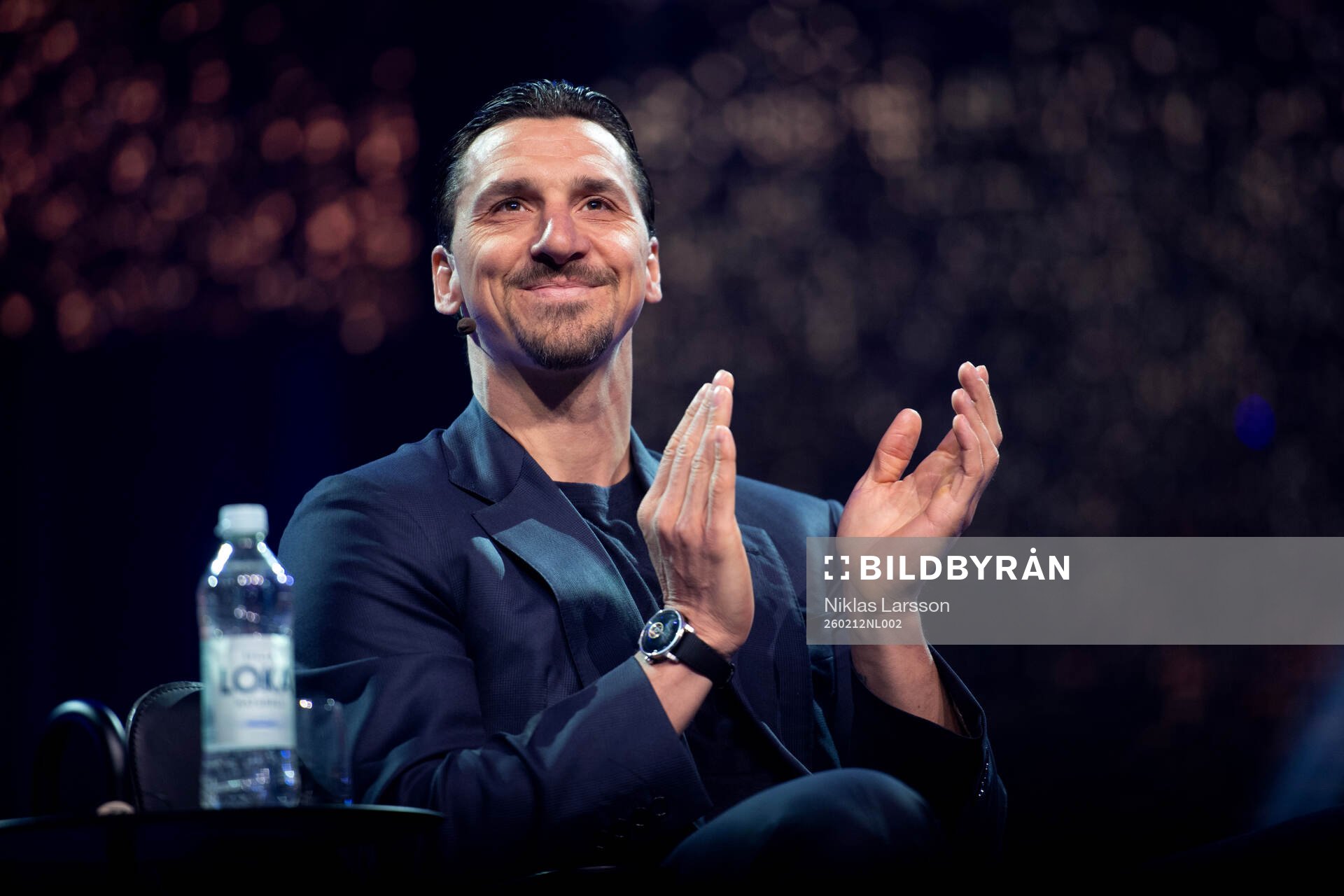 Former football player Zlatan Ibrahimovic speaks