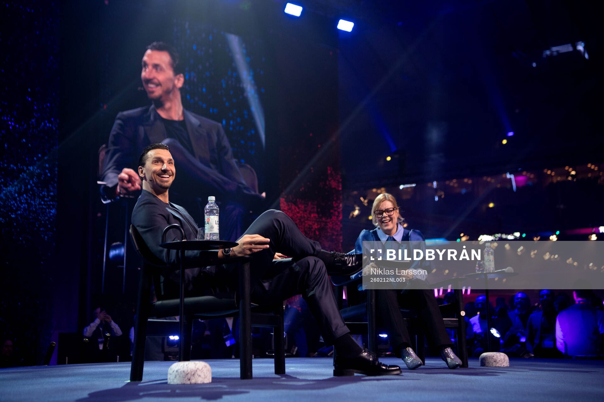 Former football player Zlatan Ibrahimovic speaks