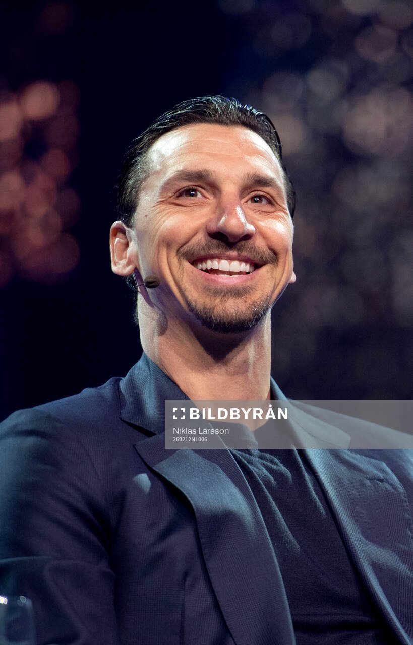 Former football player Zlatan Ibrahimovic speaks
