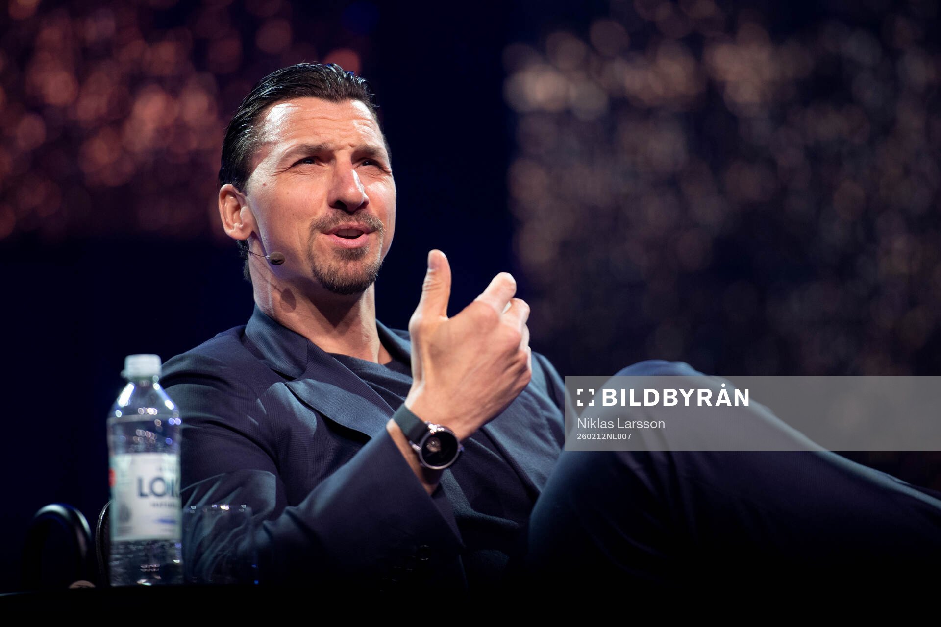 Former football player Zlatan Ibrahimovic speaks