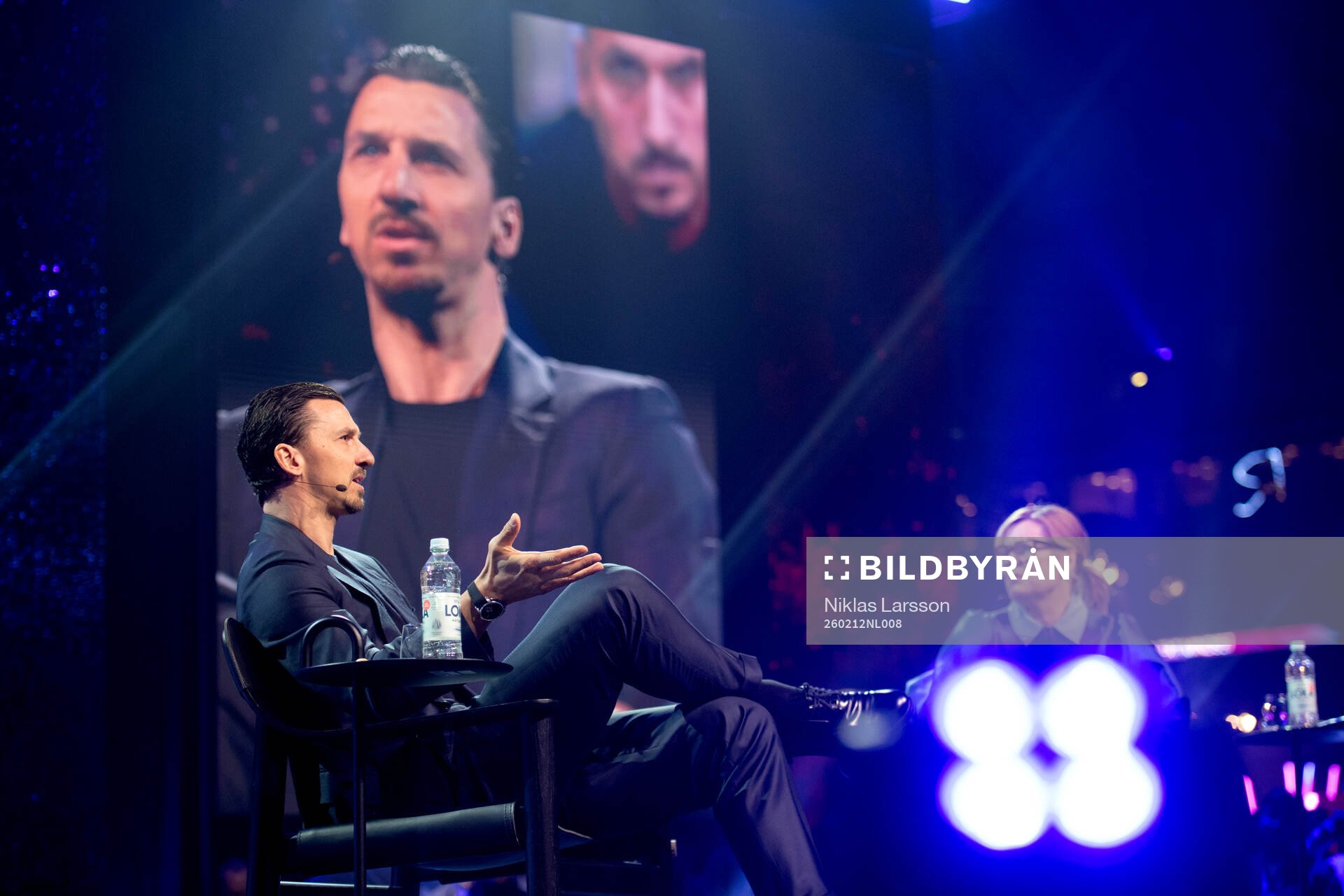 Former football player Zlatan Ibrahimovic speaks