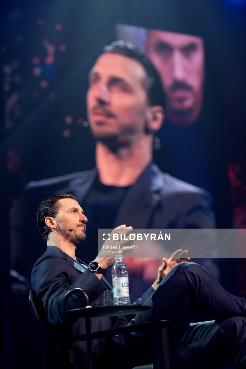 Former football player Zlatan Ibrahimovic speaks