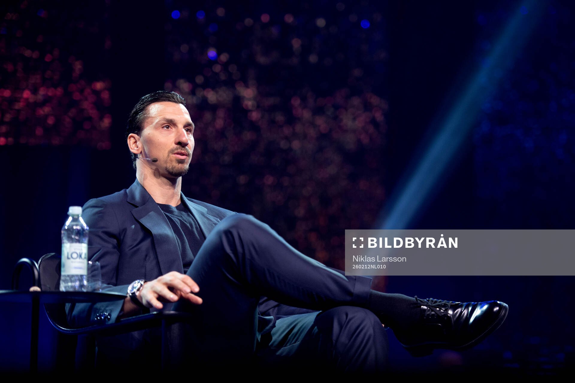 Former football player Zlatan Ibrahimovic speaks