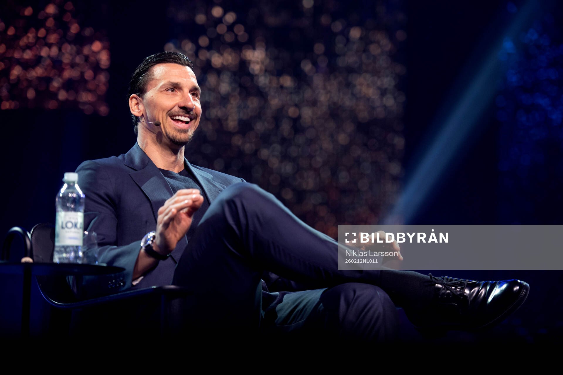 Former football player Zlatan Ibrahimovic speaks