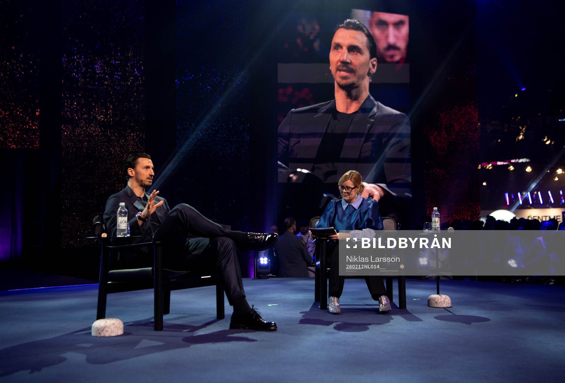 Former football player Zlatan Ibrahimovic speaks