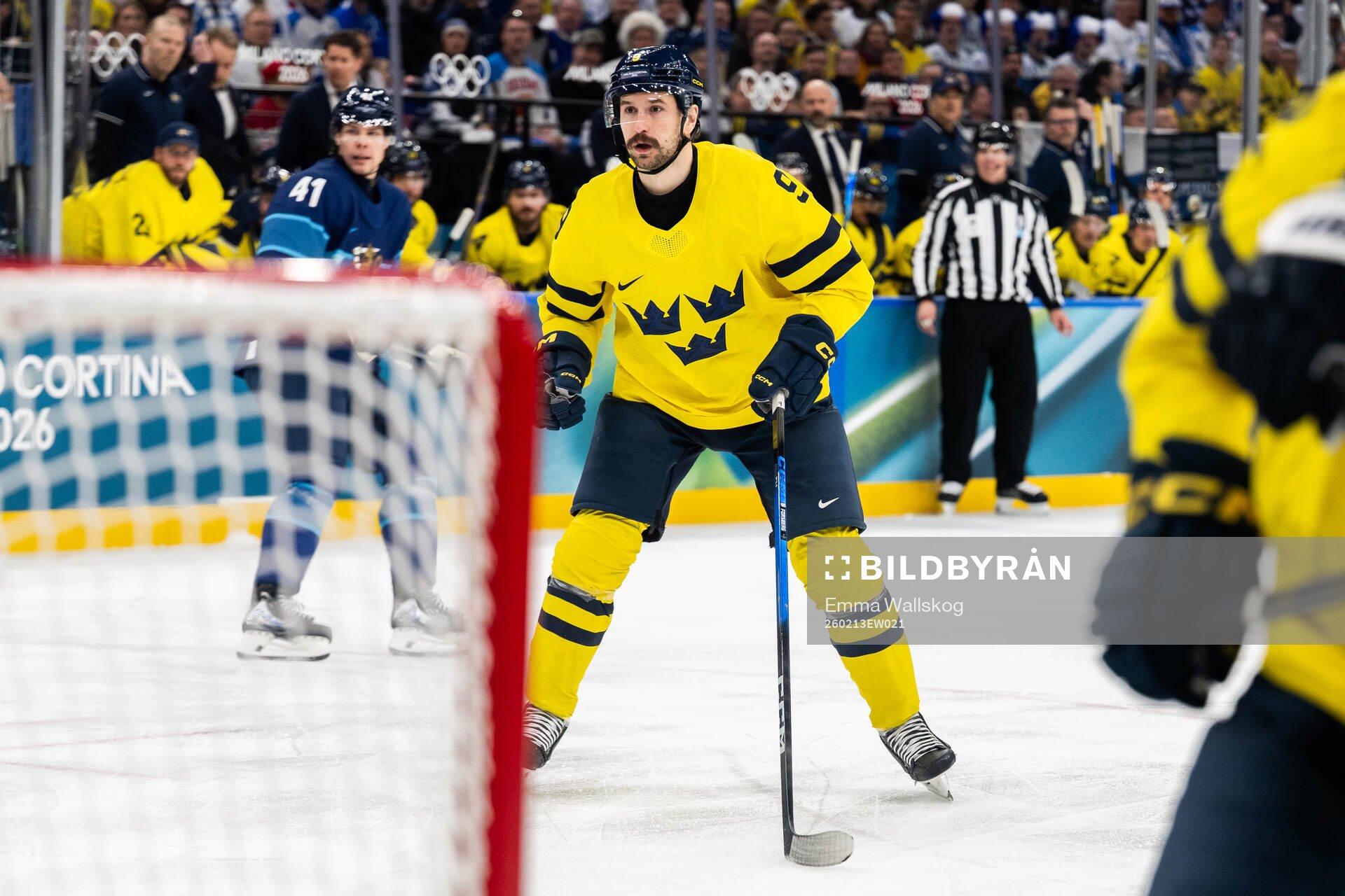 Filip Forsberg of Sweden in the men's ice hockey game