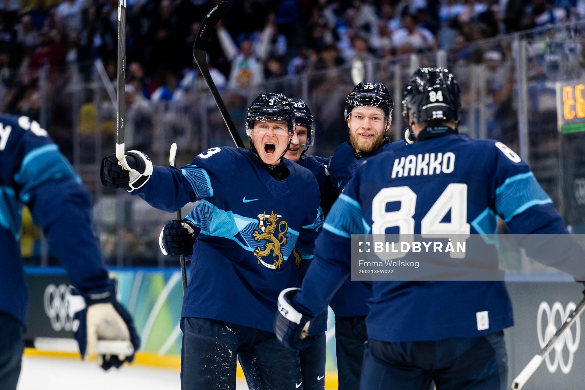Nikolas Matinpalo, Anton Lundell and Olli Määttä of