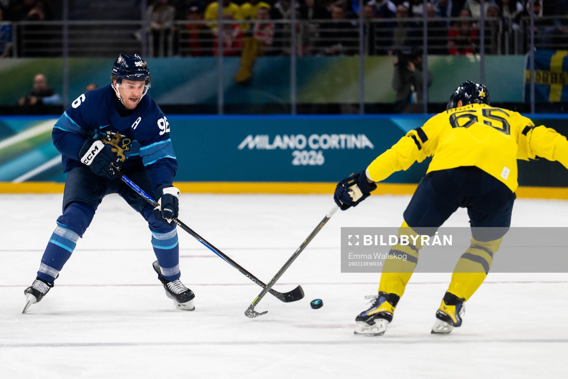 Mikko Rantanen of Finland in the men's ice hockey game