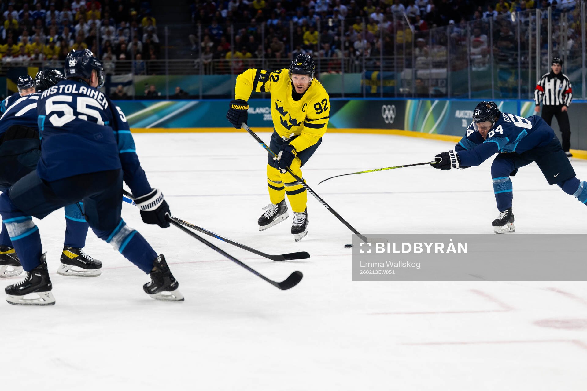 Gabriel Landeskog of Sweden as well as Rasmus Ristolainen
