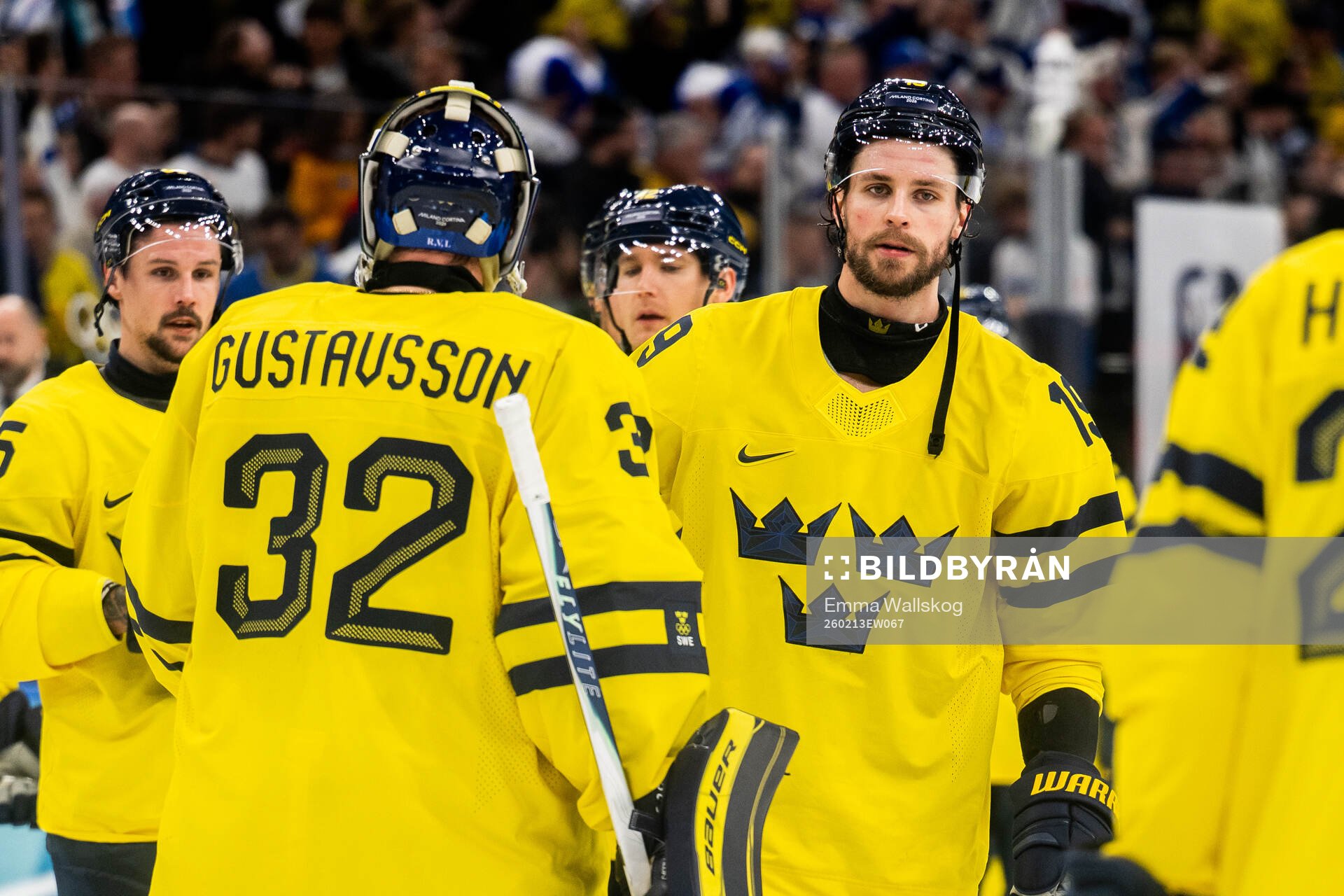 Adrian Kempe of Sweden looks dejected