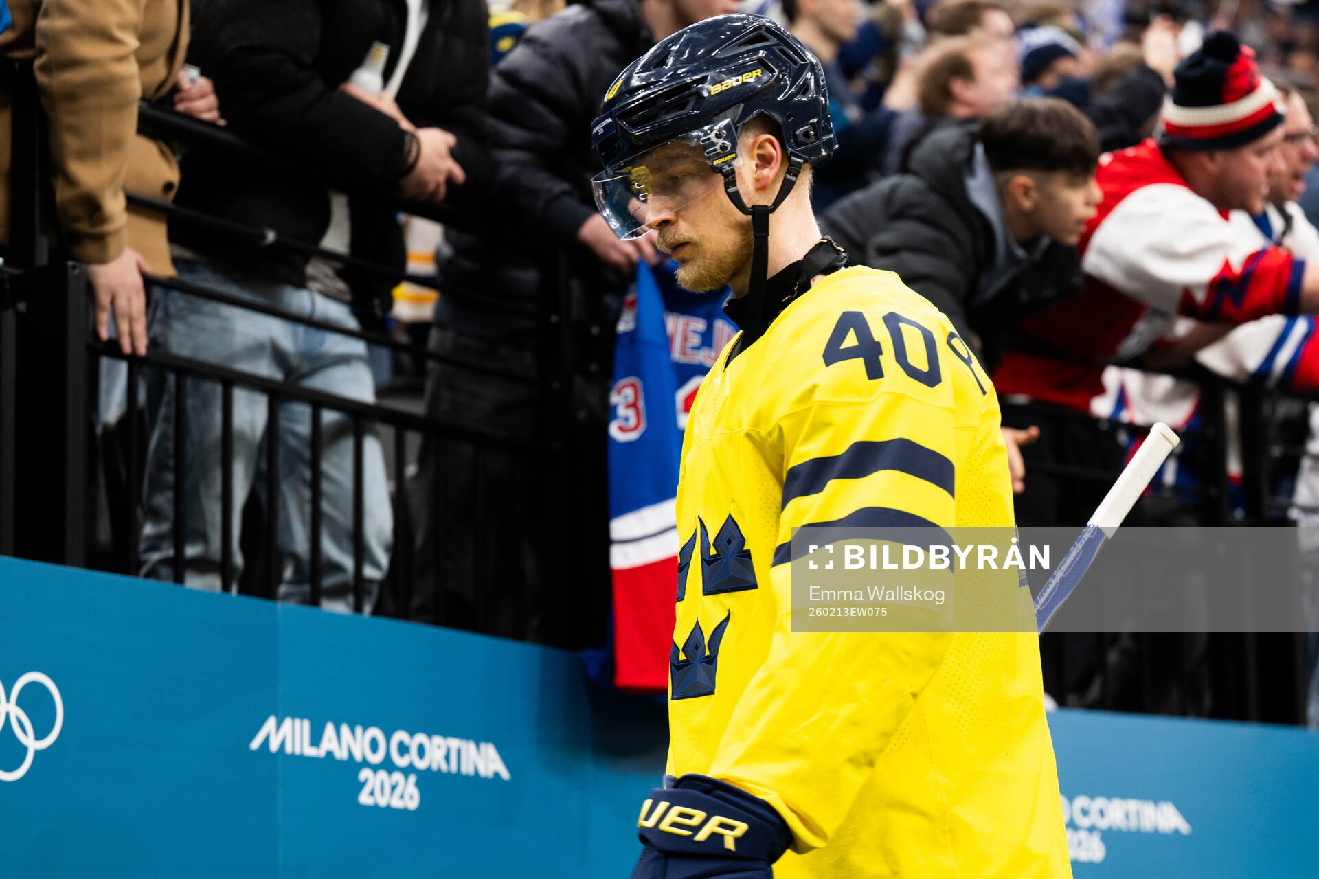 Elias Pettersson of Sweden looks dejected