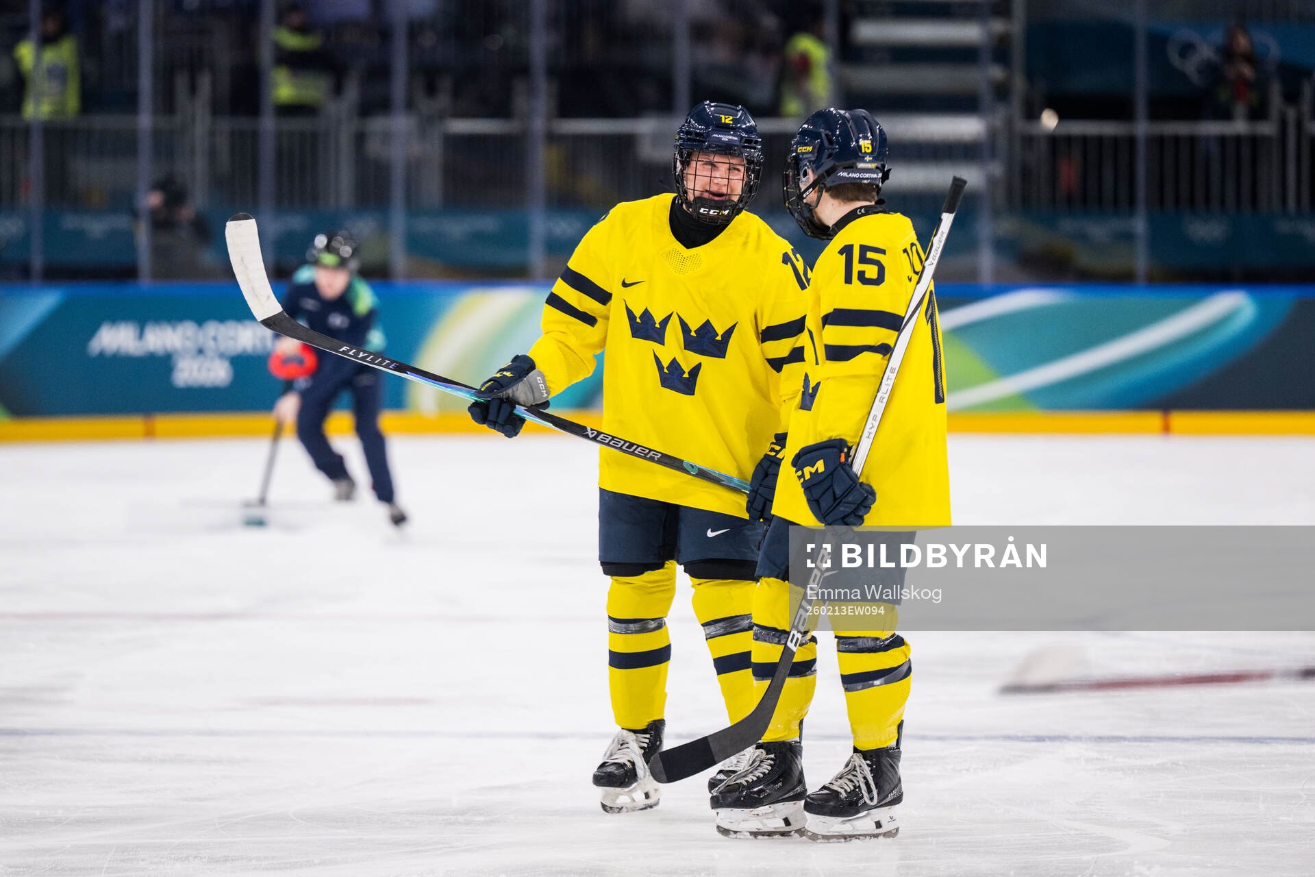 Maja Nylén Persson and Lisa Johansson of Sweden in the