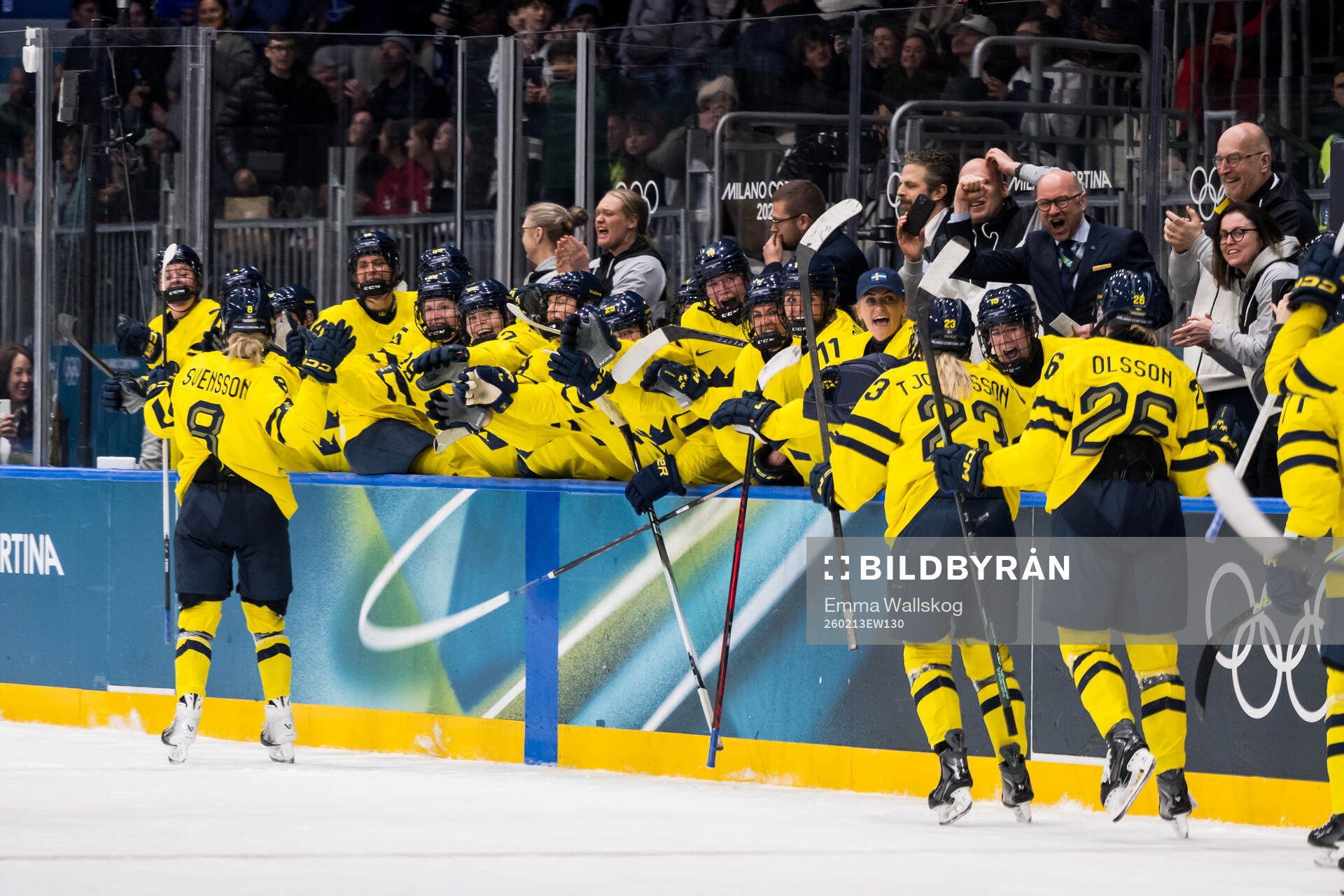 Hilda Svensson of Sweden celebrates