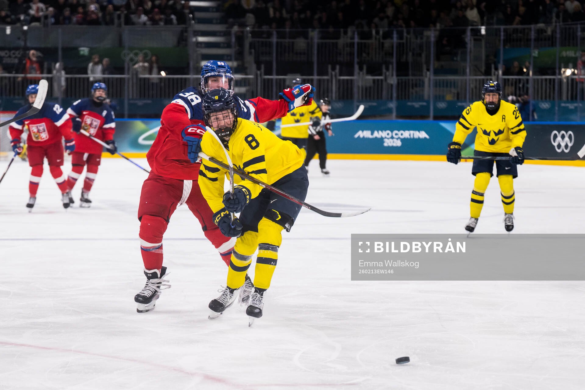 Hilda Svensson of Sweden scores the 0-2 goal in the women's