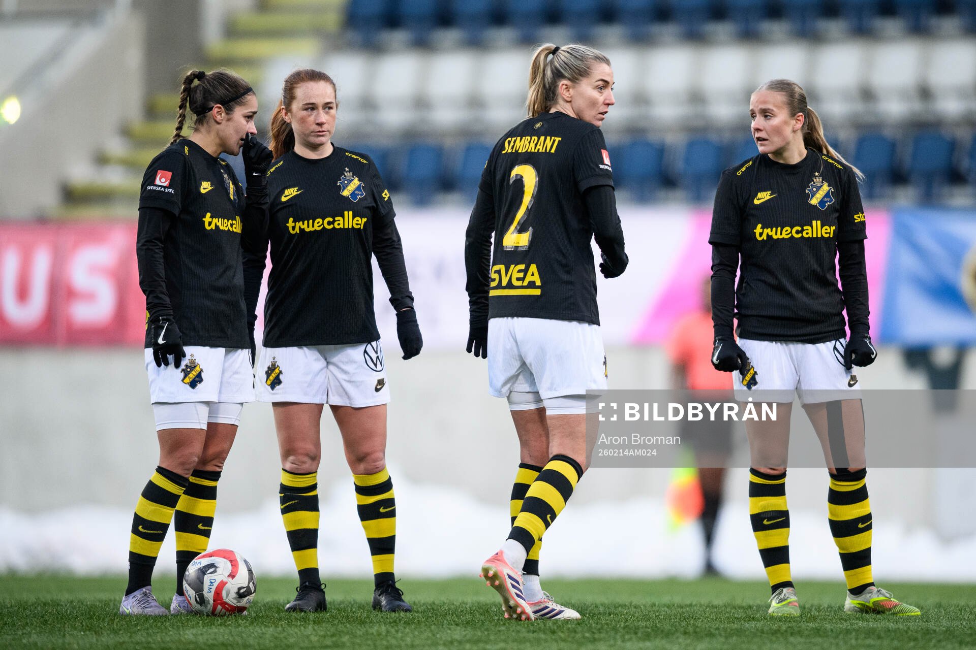 AIKs Daniella Famili, Ella Reidy, Linda Sembrant och Emilie