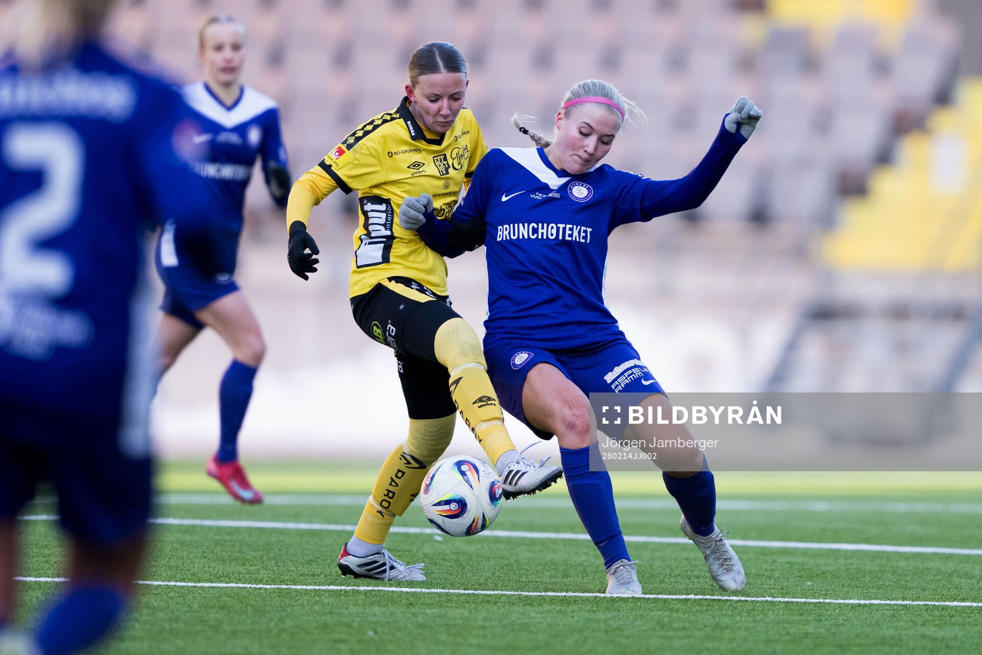 Elfsborgs Hanna Gunnarsson och Jitexs Felicia Jastré