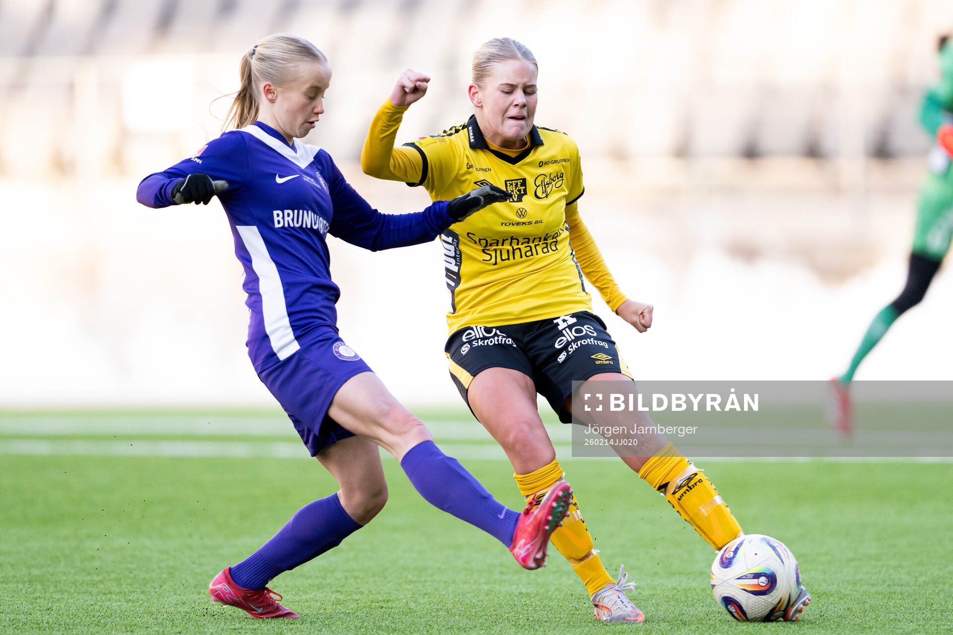 Jitexs Ida Kjellman och Elfsborgs Tess Olausson