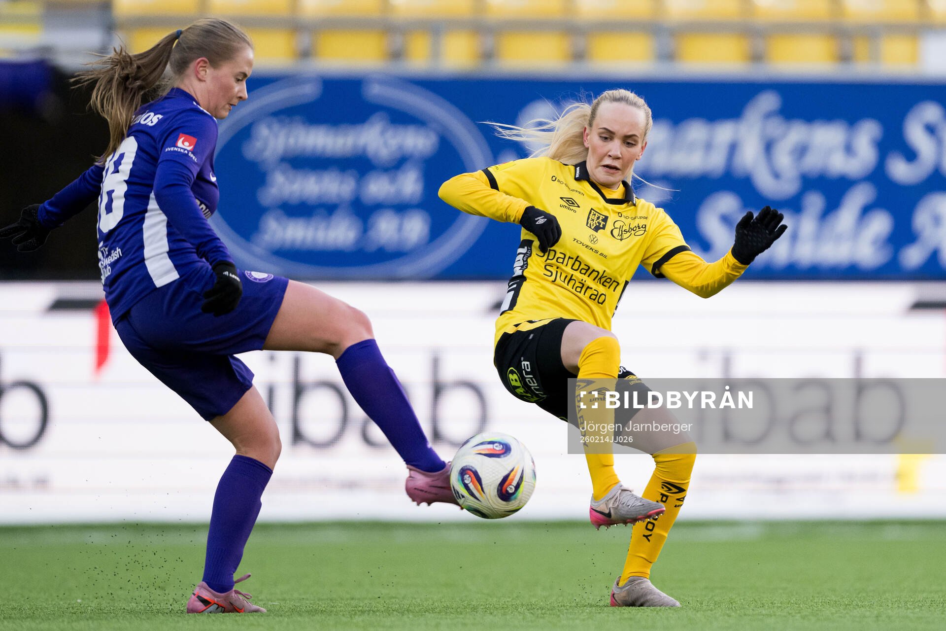 Jitexs Filippa Lindstedt och Elfsborgs Tea Skoglund