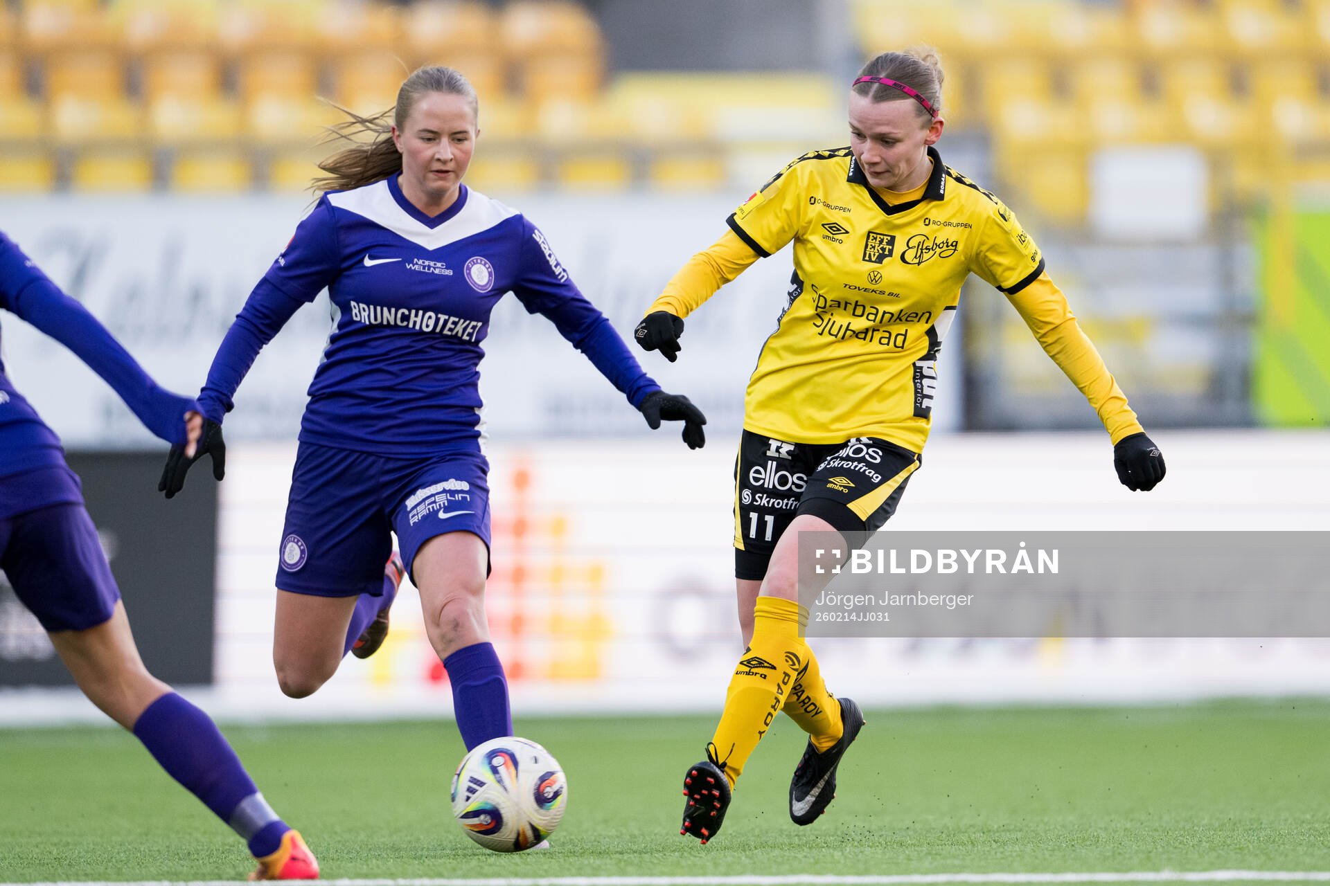 Jitexs Malin Sipiläinen och Elfsborgs Leann Nyström