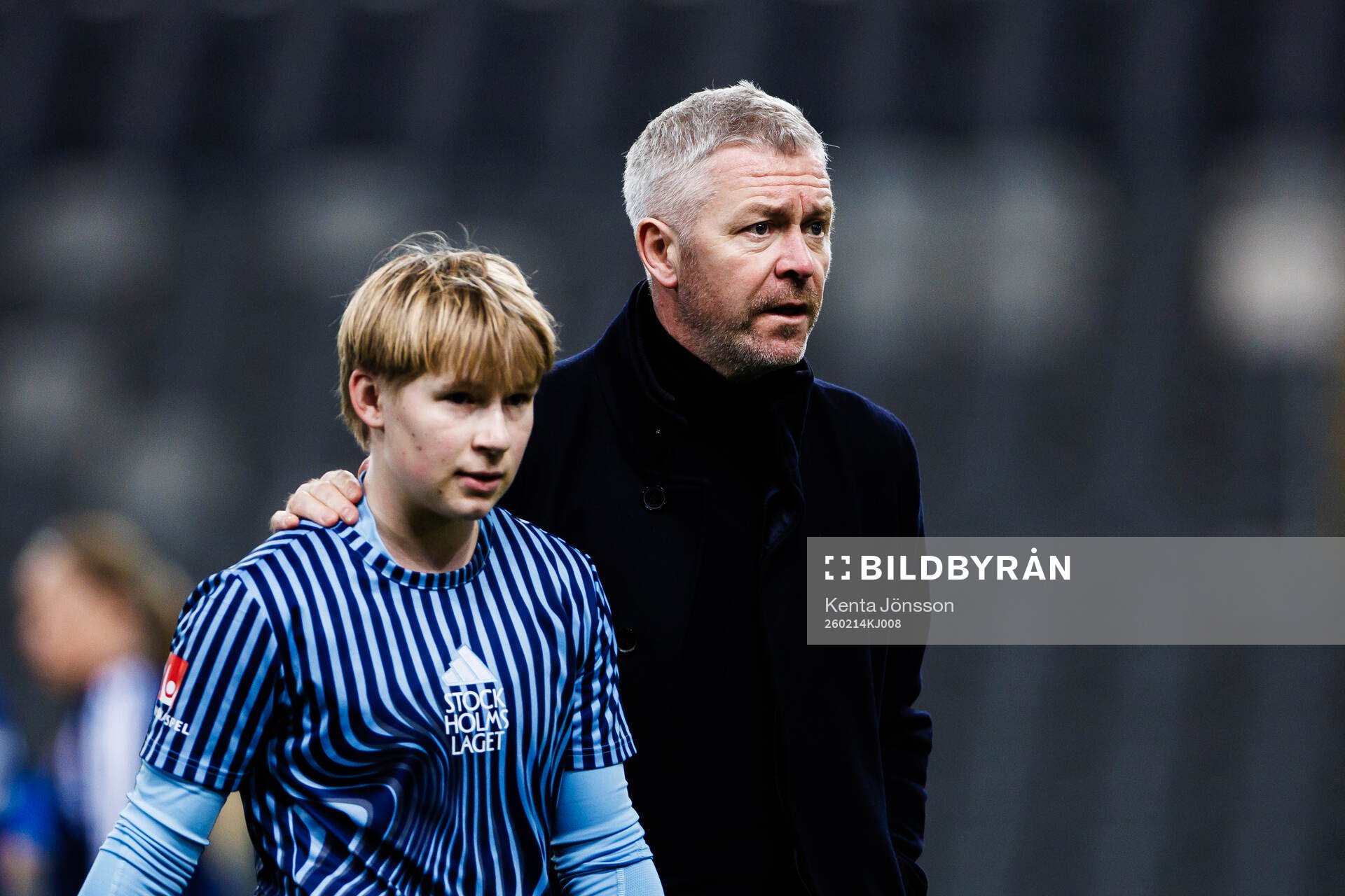 Djurgårdens Olivia Ulenius och tränare Willie Kirk