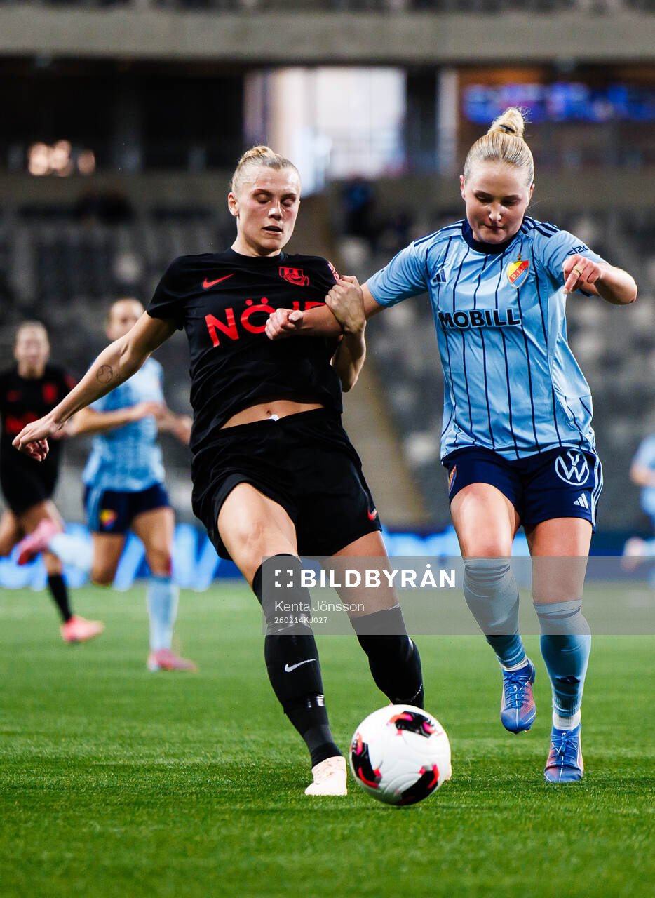 Brommapojkarnas Amanda Wulff och Djurgårdens Maria