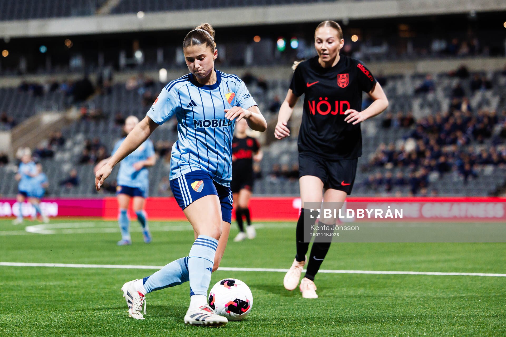 Djurgårdens Meja Staffansson och Brommapojkarnas Ellen