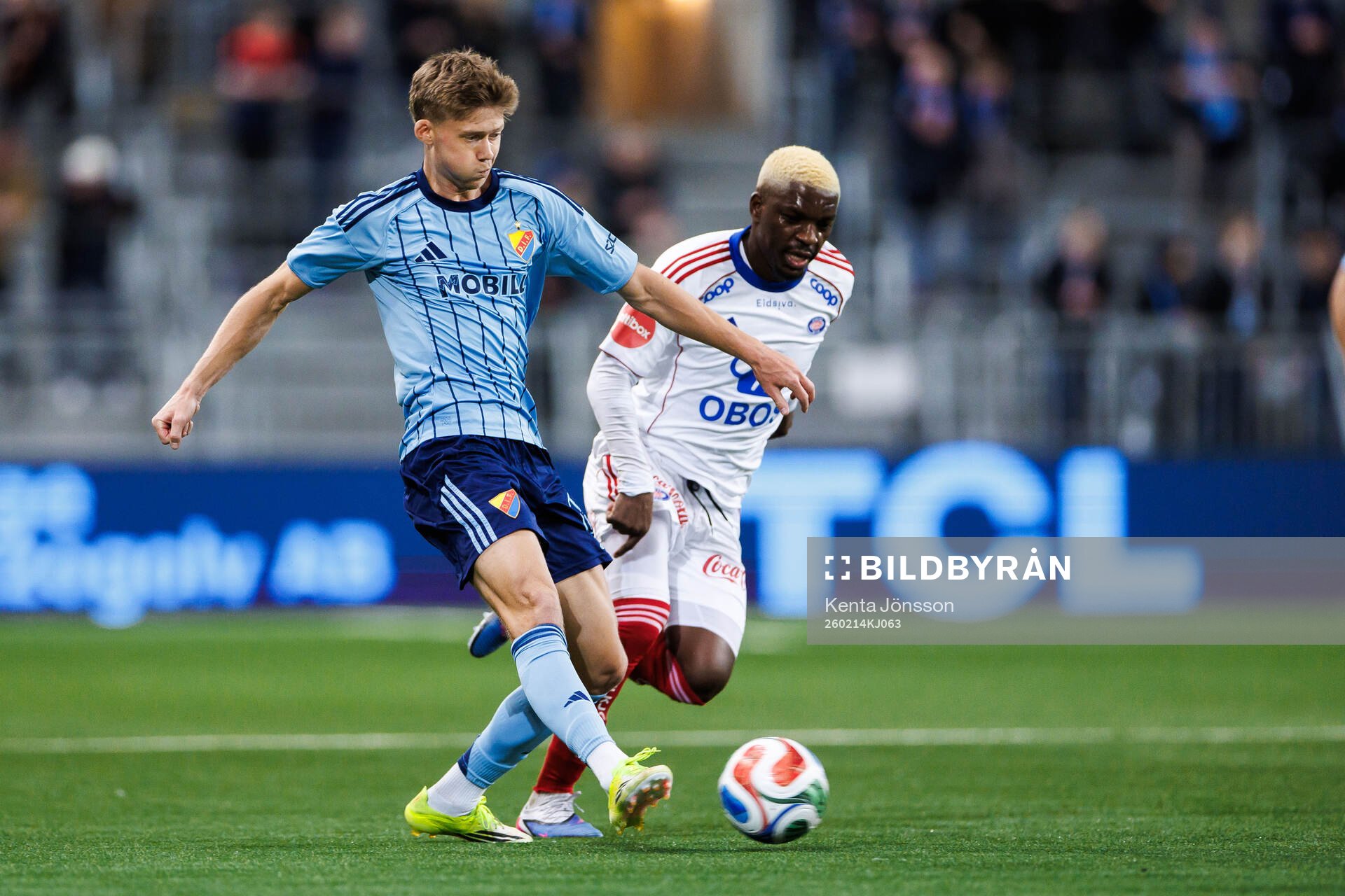 Djurgårdens Patric Åslund och Vålerengas Brice Ambina