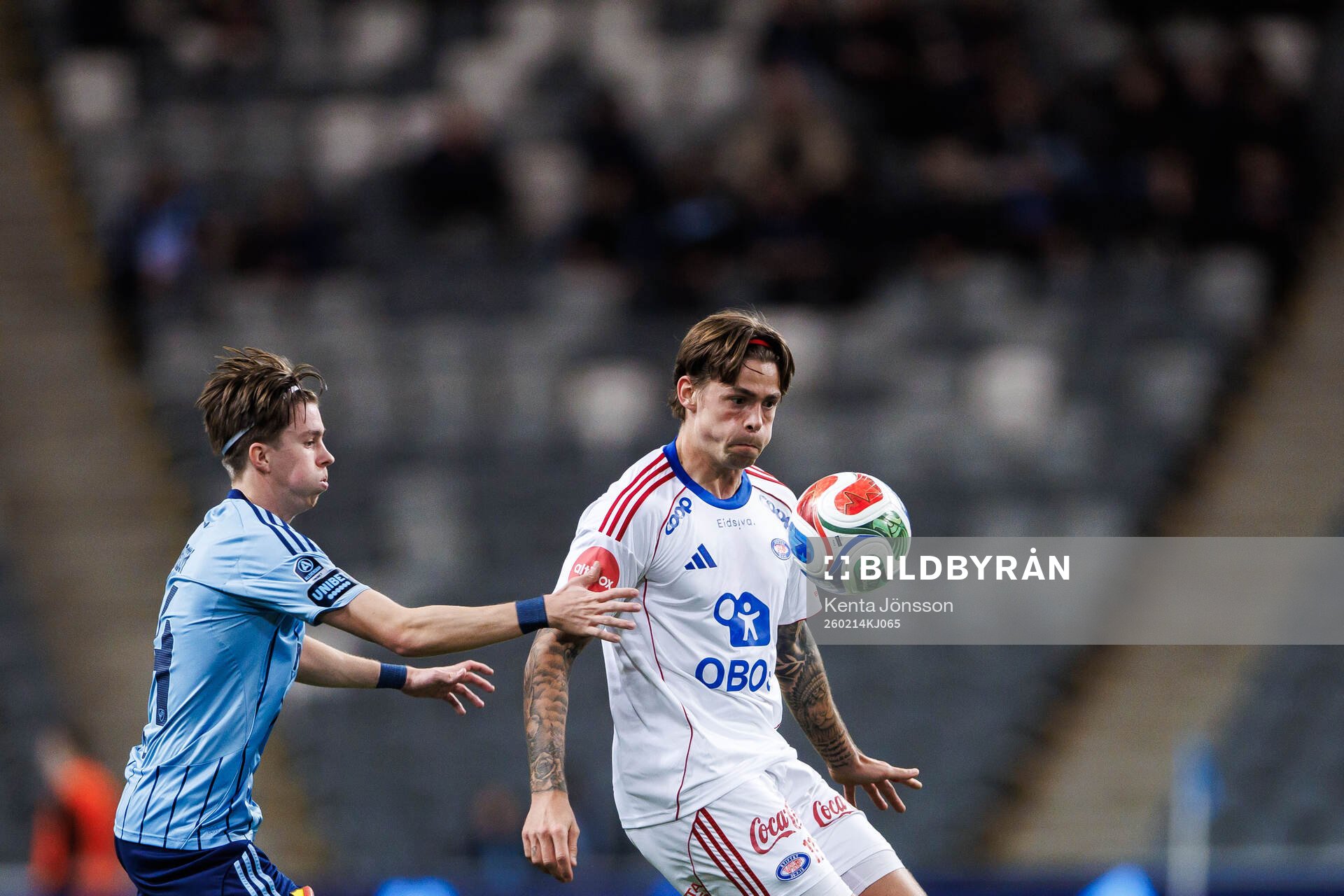 Djurgårdens Max Larsson och Vålerengas Elias Sørensen