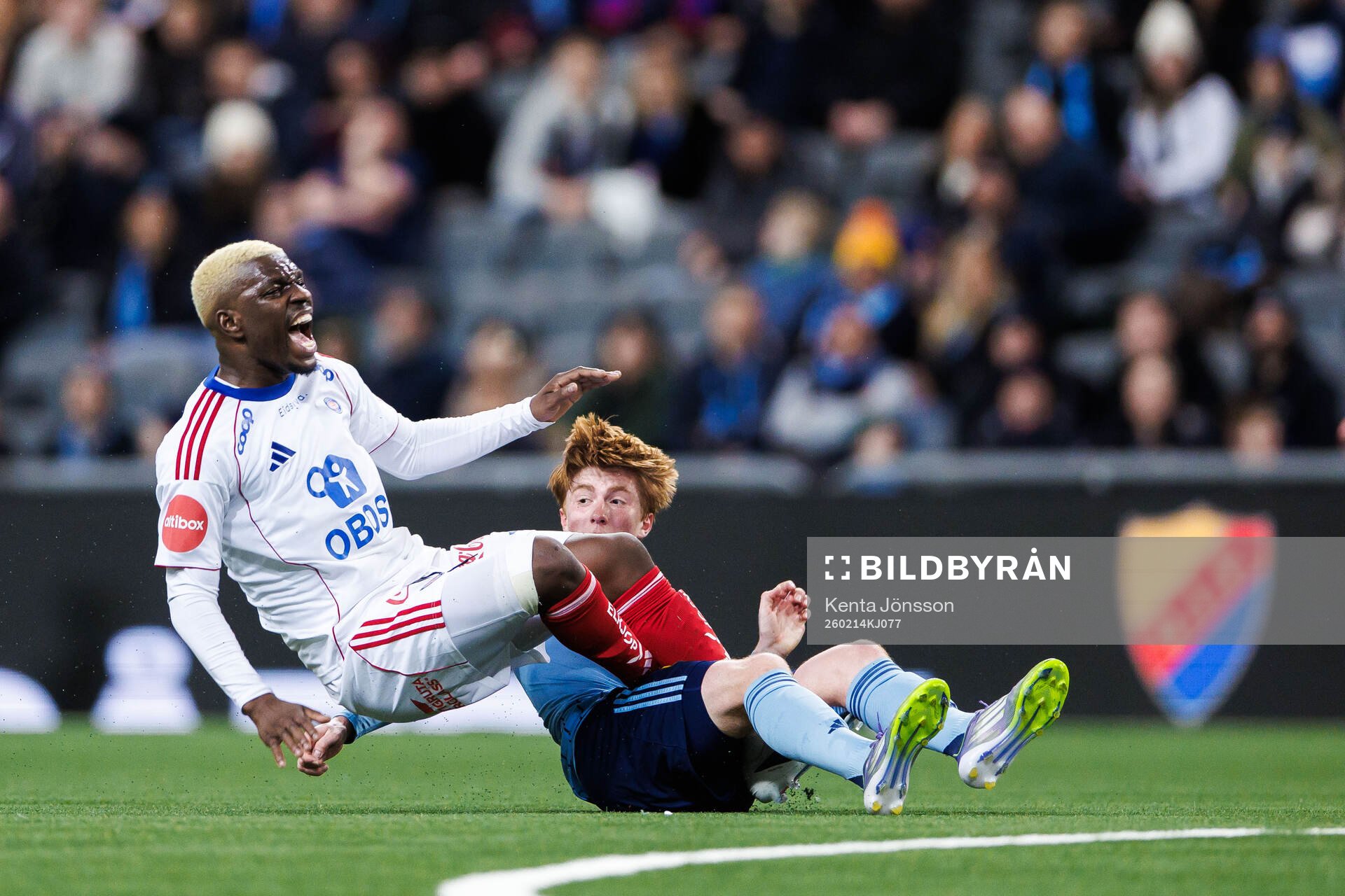 Djurgårdens Peter Langhoff och Vålerengas Brice Ambina