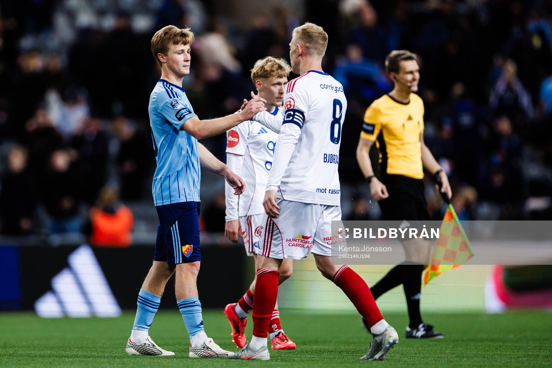 Djurgårdens Bo Hegland och Vålerenga Henrik Bjørdal